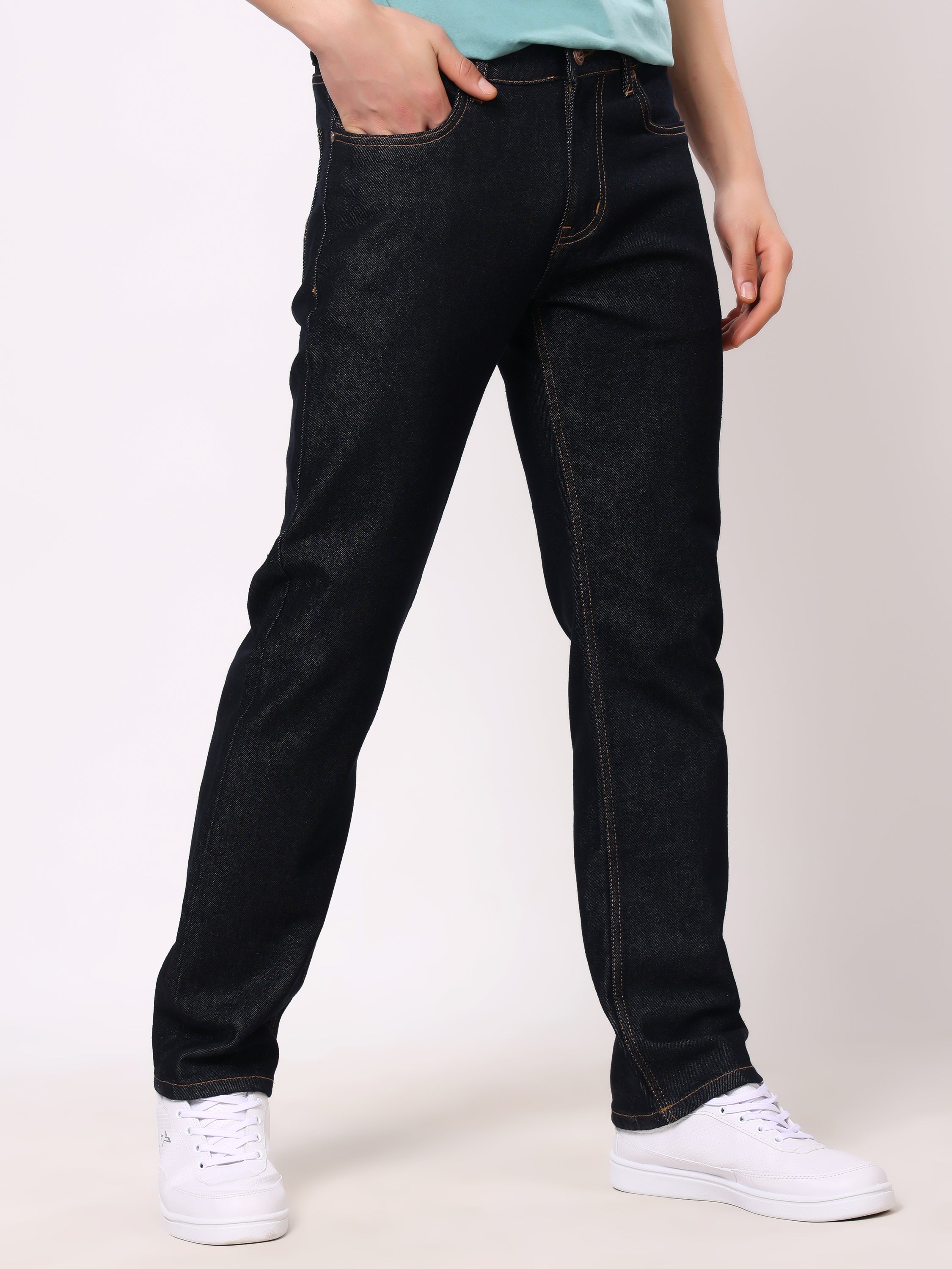 Stylox Men’s Comfort Fit No-Fade Stretchable Denim Jeans