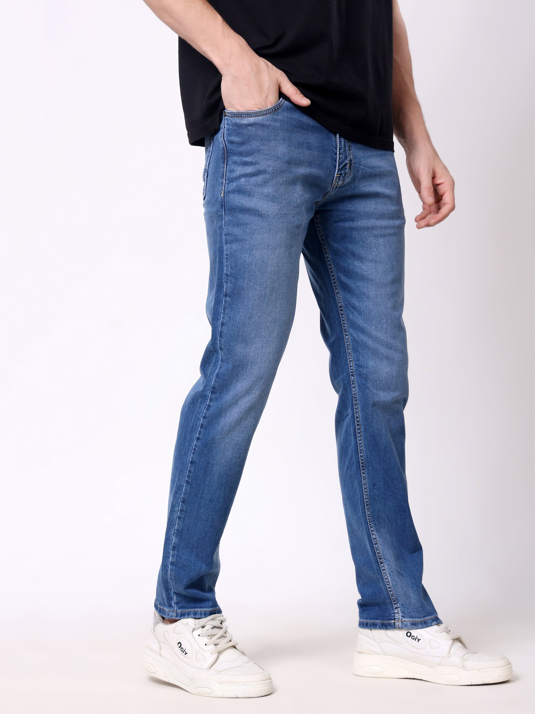 Stylox Men’s Stretchable Slim Fit Casual Denim Jeans - Stylox