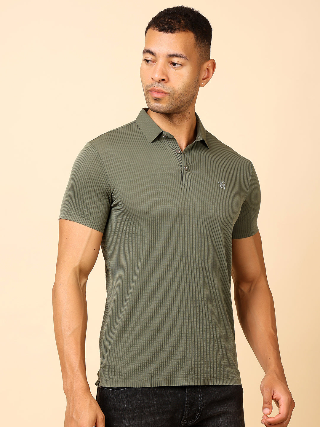 Stylox Premium Stretchable Solid Slim Fit Polo T-Shirt – Comfort Meets Style