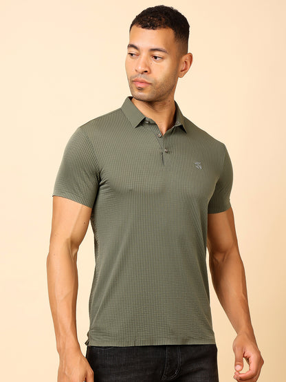 Stylox Premium Stretchable Solid Slim Fit Polo T-Shirt – Comfort Meets Style