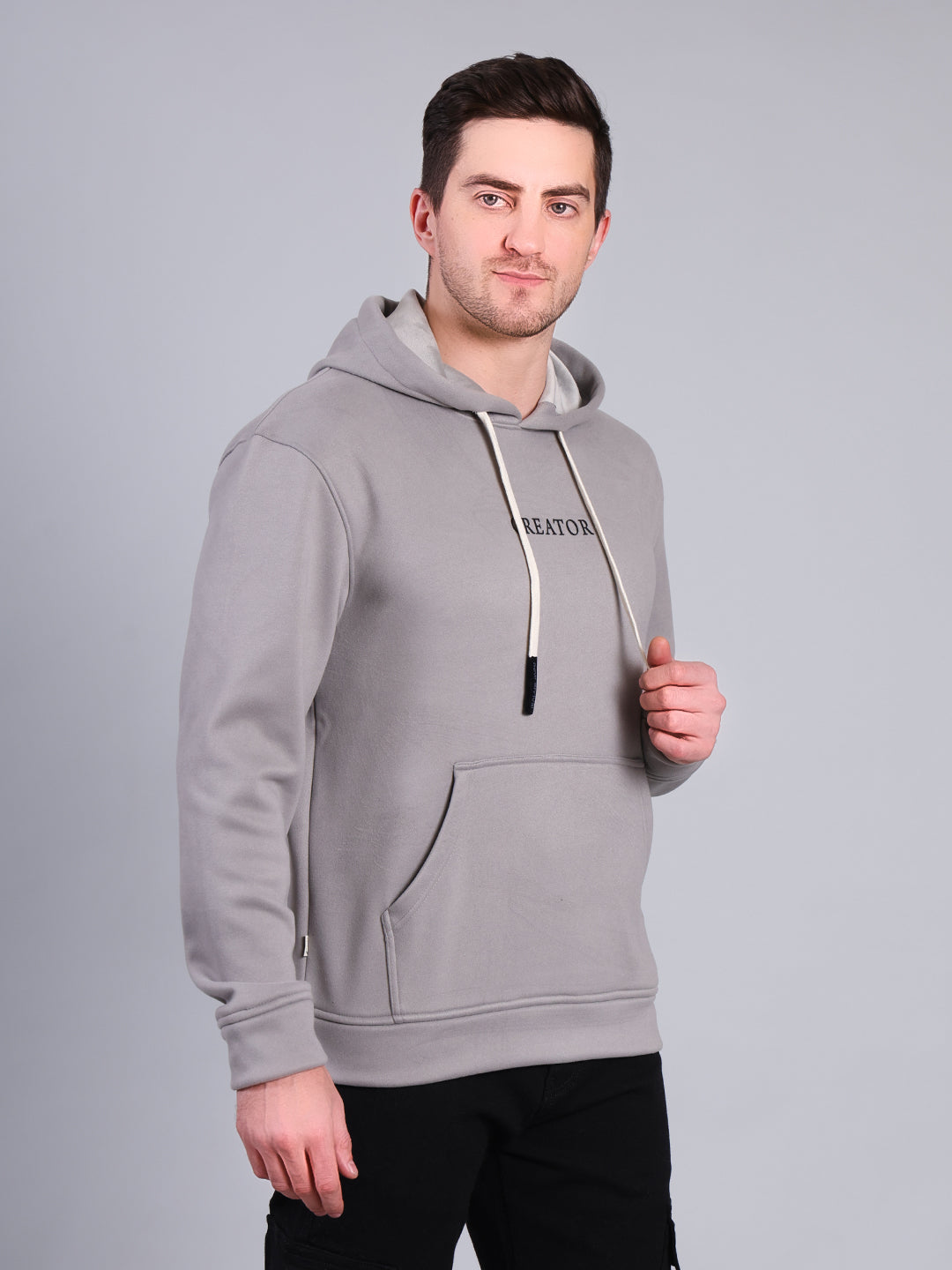 Stylox Men’s Winter Printed Hoodie | Pullover Sweatshirt with Kangaroo Pocket & Hood | Warm Casual Wear