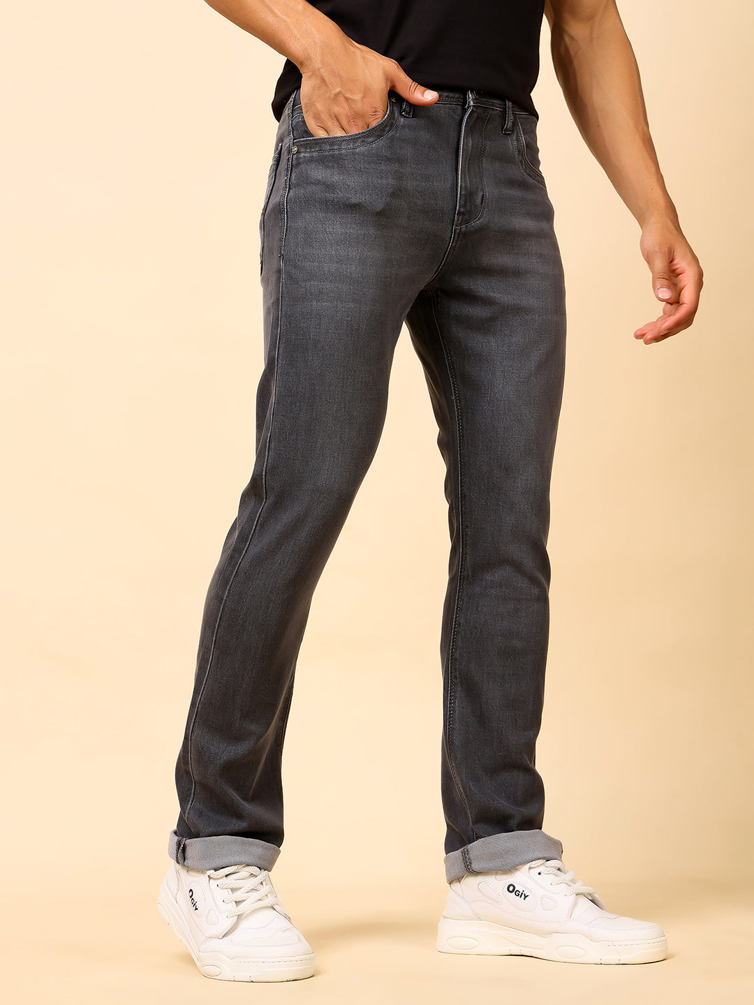 Stylox Men’s Bootcut Fit Mid-Rise Denim Jeans - Stylox