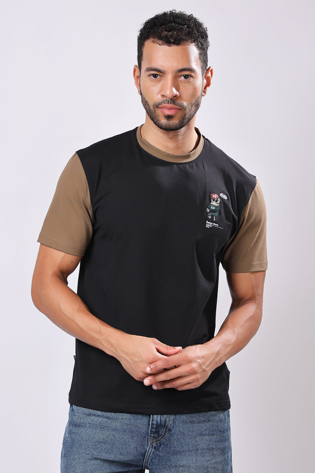 Stylox Printed Round Neck T-Shirt