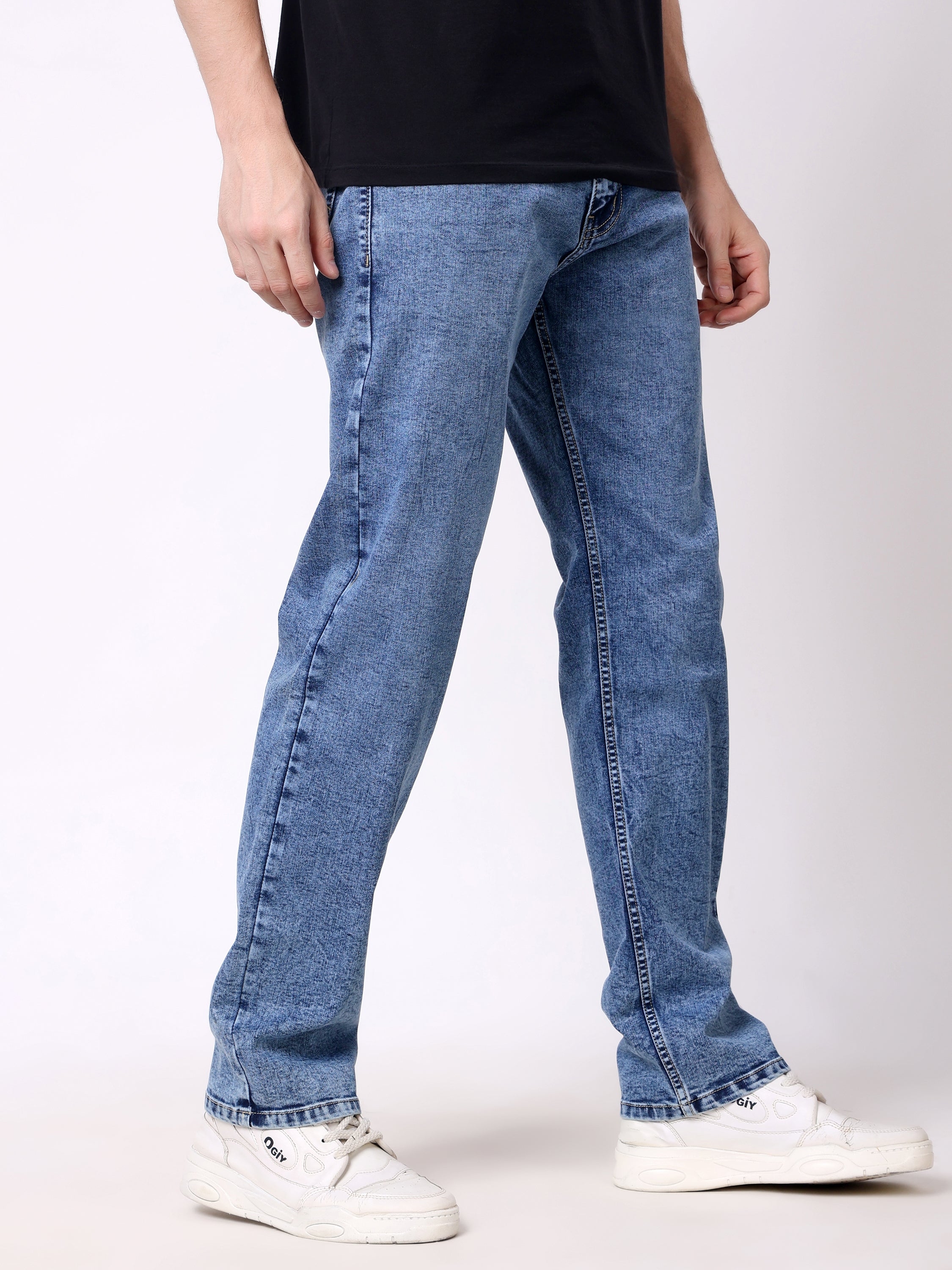 Stylox Men’s Comfort Fit Stretchable Denim Jeans - Stylox
