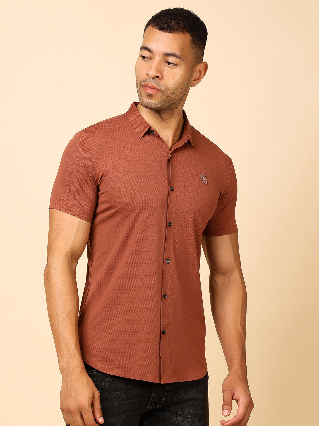 Men's Regular Fit Cotton Blend Shirt | Stylish & Party Wear - Stylox