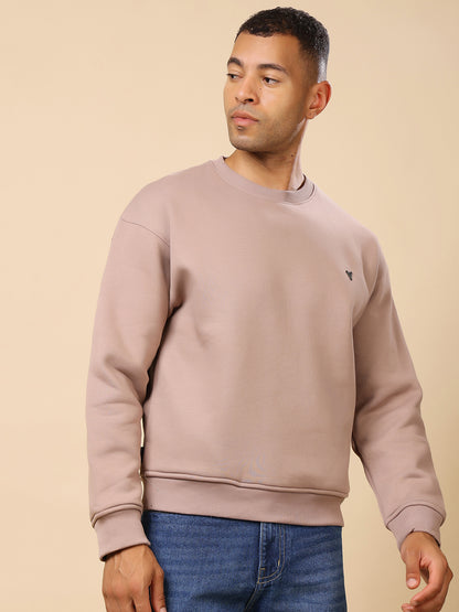 Stylox Men’s Round Neck Full Sleeve Solid Sweatshirt – Minimal Style, Maximum Comfort