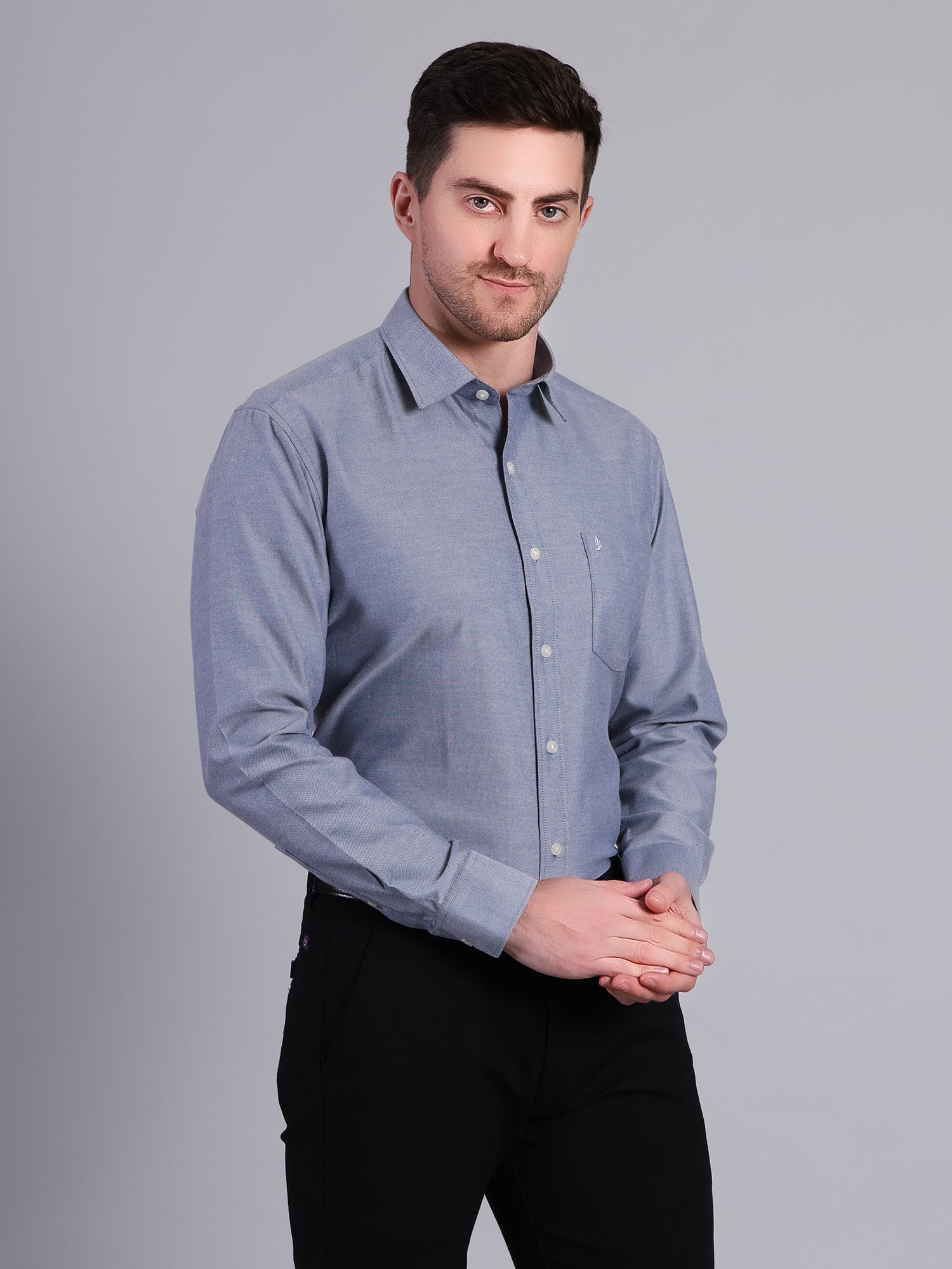 Men's Regular Fit Cotton Shirt | Office & Party Wear - Stylox
