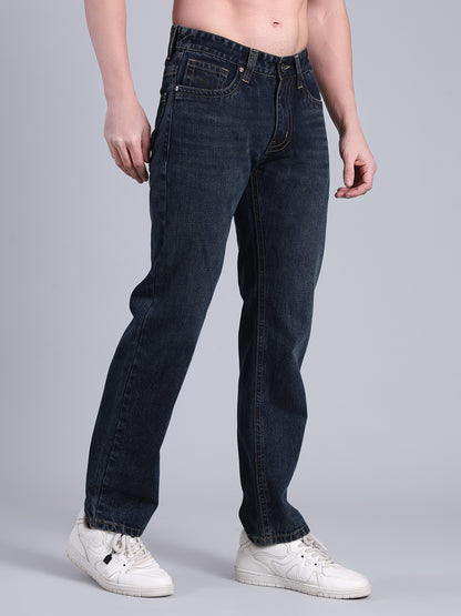 Stylox Men’s Comfort Fit Jeans | Mid Rise Straight Leg Premium Denim for Everyday Wear