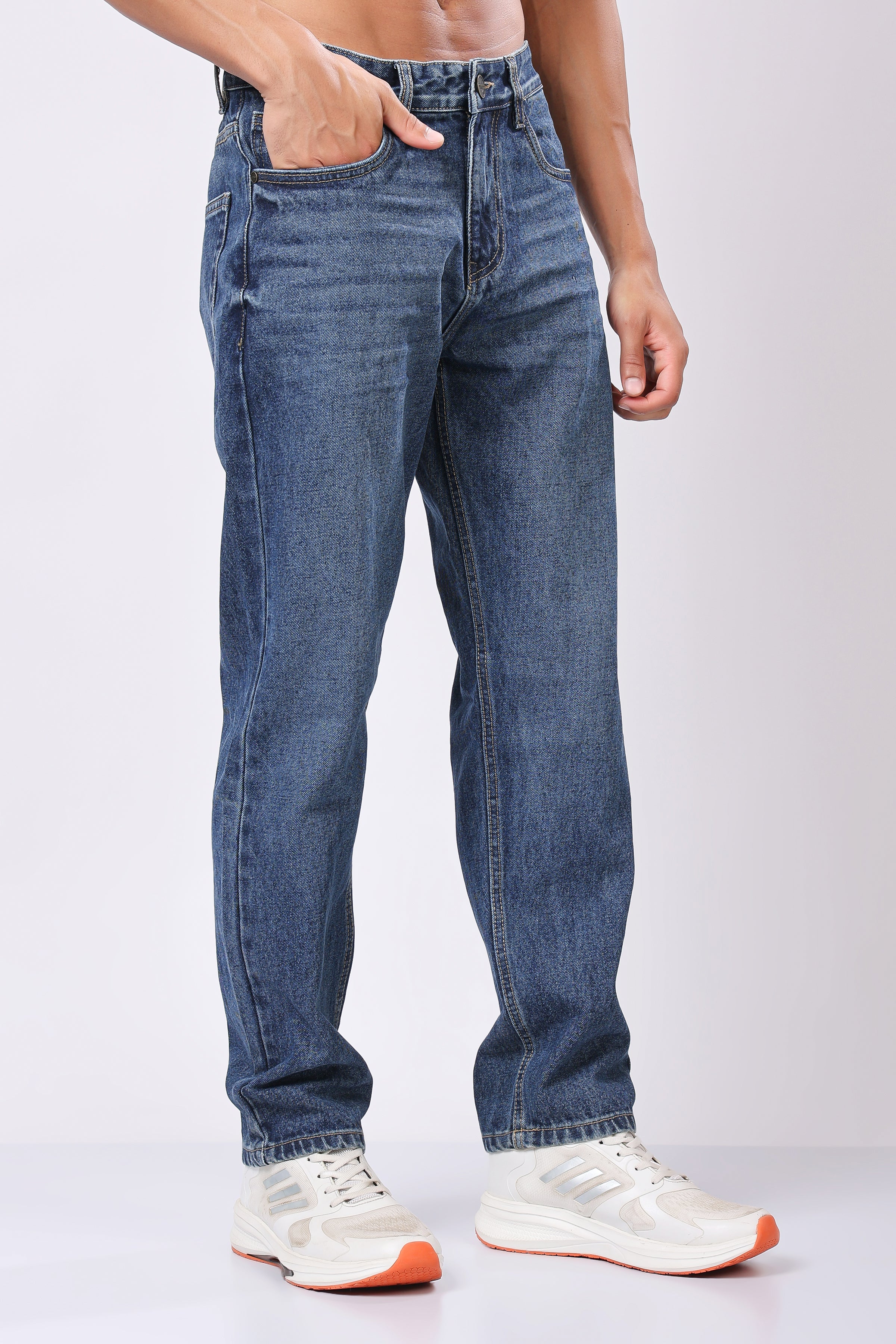 Stylox Relaxed Fit Jeans for Men | Dark Blue, Light Blue, Greenish Blue |