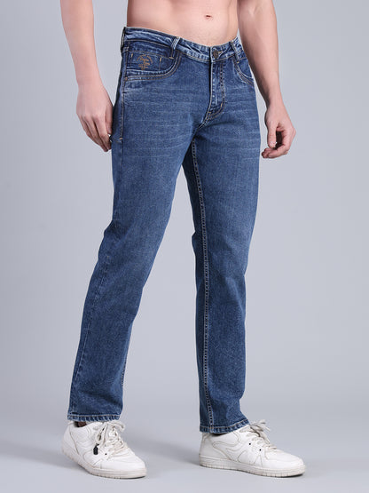 Stylox Men’s Slim Fit Jeans | Mid Rise Stretch Denim with Clean Wash for Casual &amp; Smart Wear