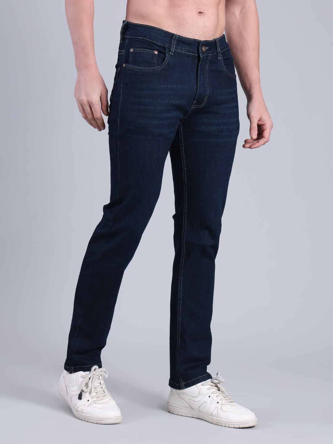 Stylox Men’s Slim Fit Jeans | Mid Rise Stretch Denim with Clean Wash for Everyday Style