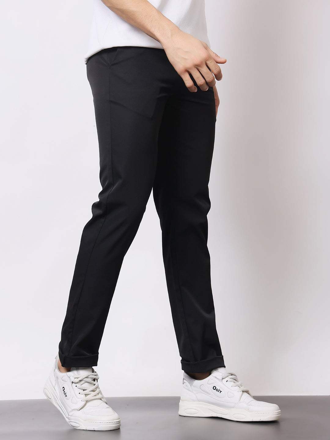 Stylox Men’s Premium Regular Fit Stretch Trousers – Formal & Casual Pants | Wrinkle-Free Office Wear - Stylox