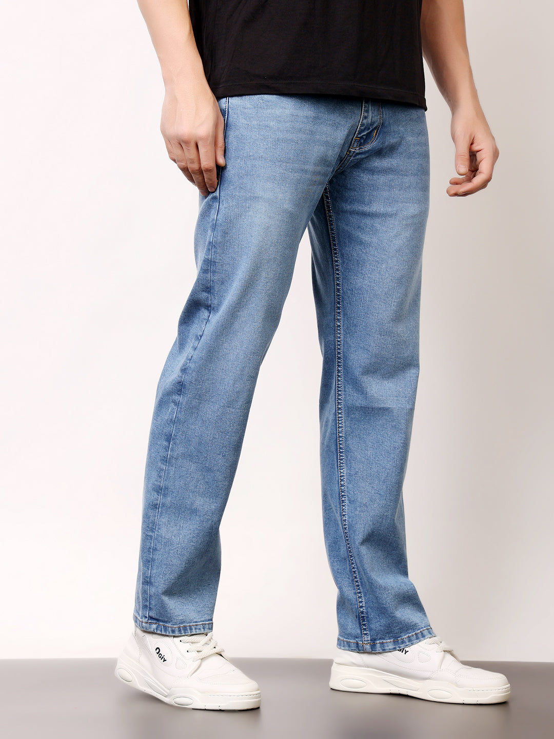 Stylox Comfort Fit Solid Menâ€™s Jeans â€“ Relaxed Style & All-Day Comfort J-11 - Stylox