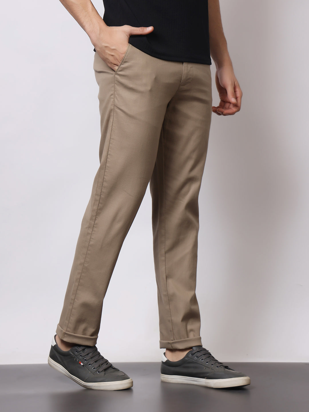 Stylox Men’s Premium Regular Fit Cotton Trousers – Casual & Formal Pants | Breathable Everyday Wear - Stylox