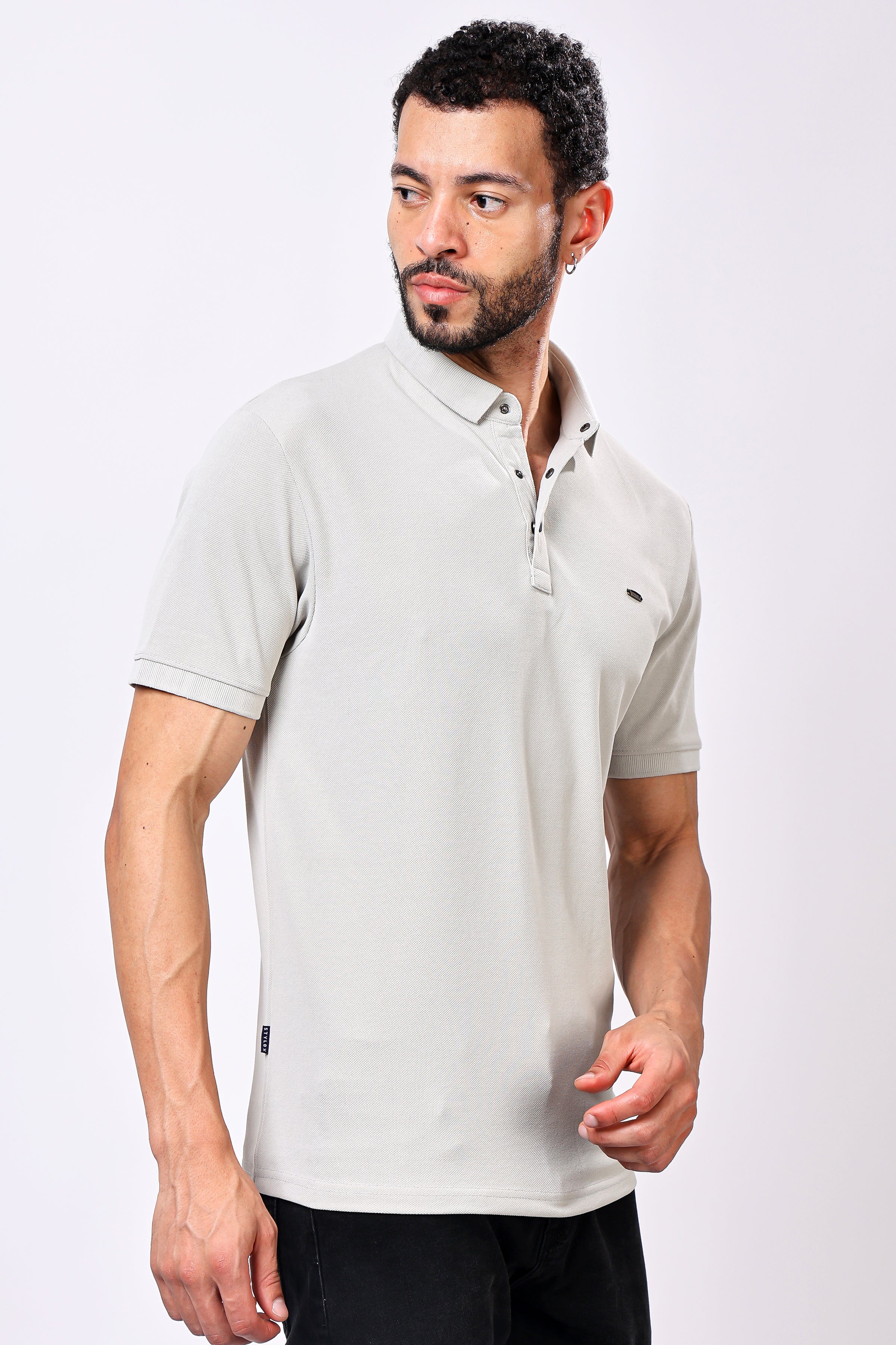 Stylox Solid Polo T-Shirt For Men - Stylox