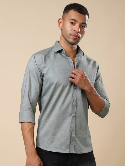Stylox Men’s Regular Fit Oxford Full Sleeve Solid Shirt – Classic Elegance with Modern Comfort