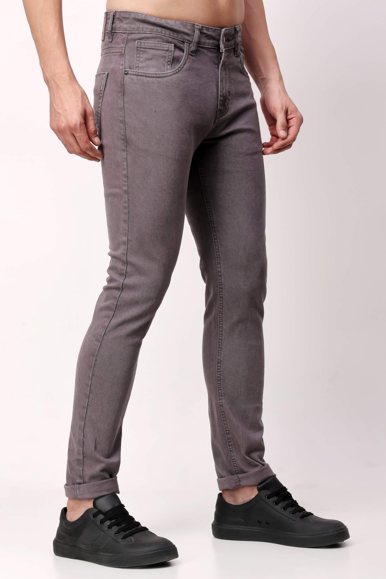 Stylox Men Slim Fit Jeans - Mid Grey - 5610-10886 - Stylox