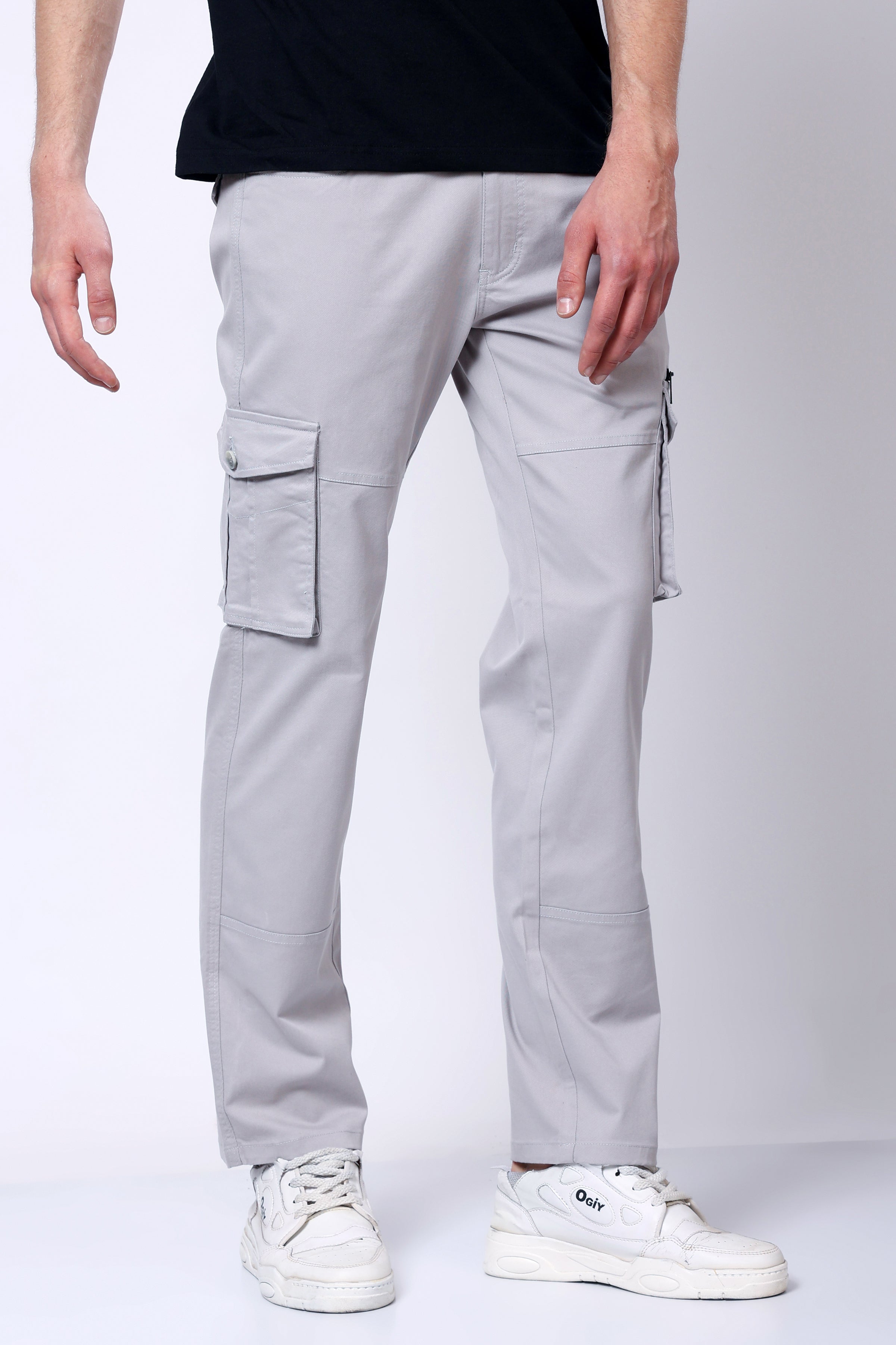 Stylox Men’s Regular Fit Utility Cargo Pants with Multi Pockets - Stylox