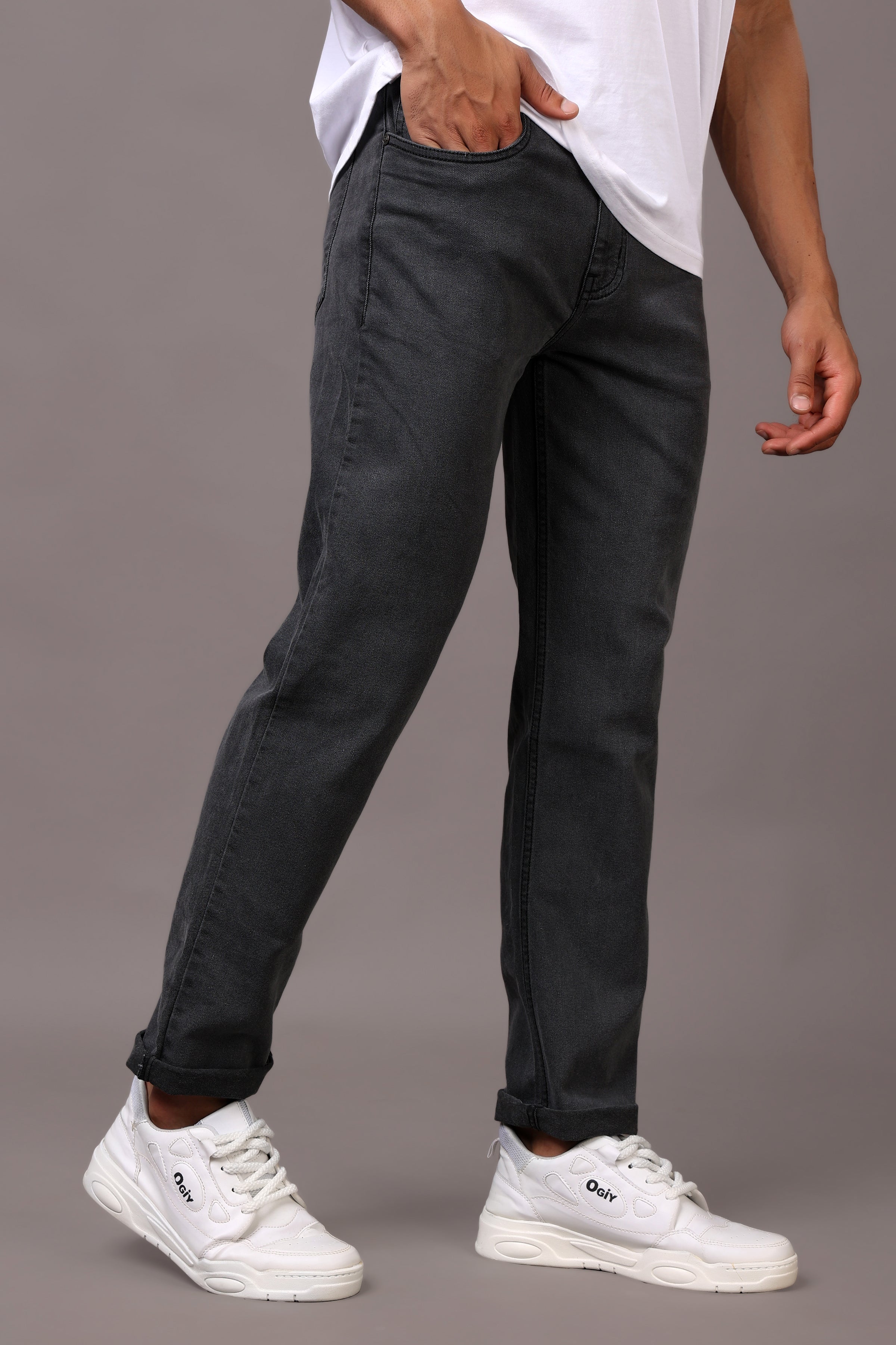 Stylox Men’s Slim Fit Mid-Rise Denim Jeans - Stylox