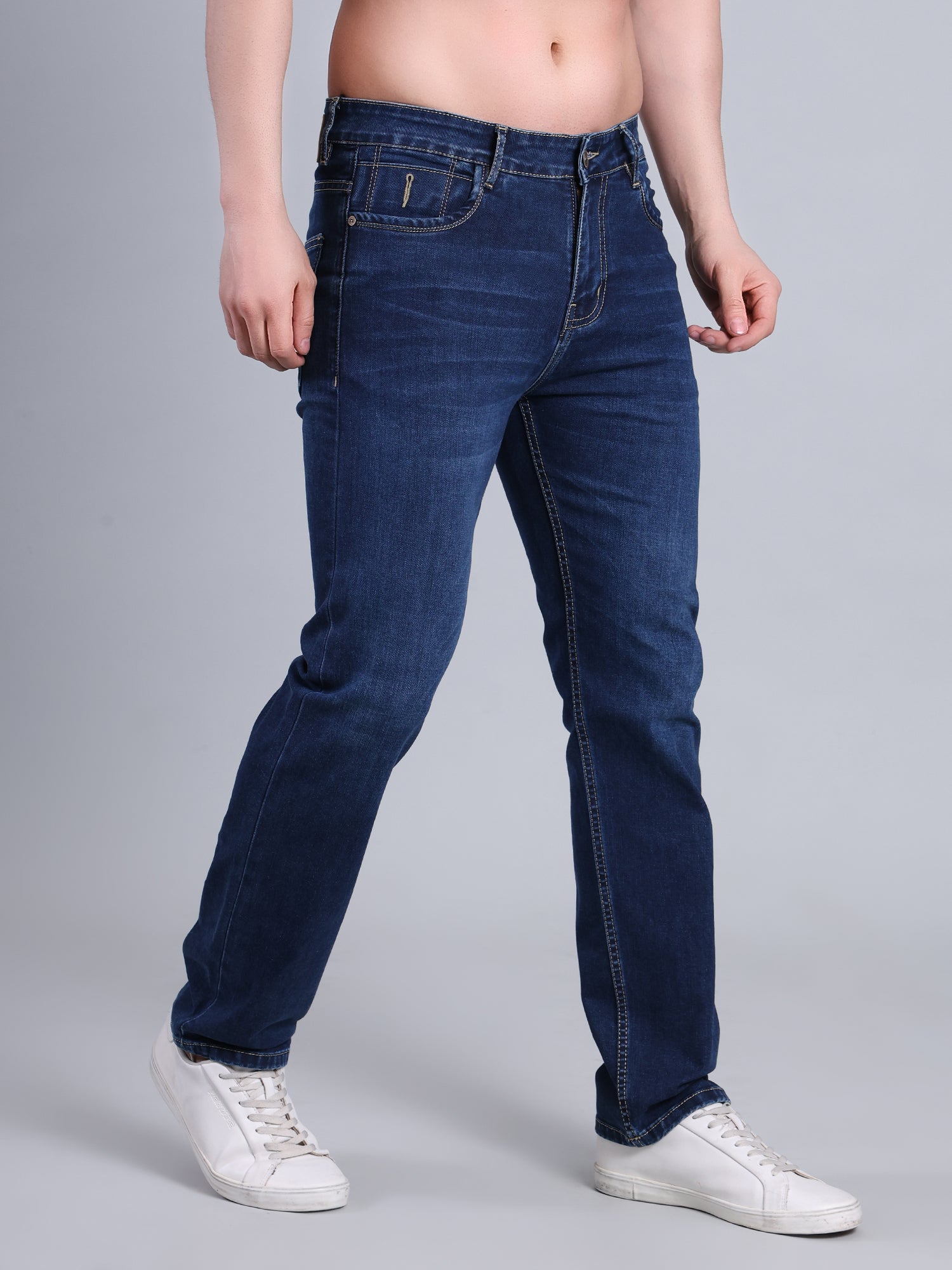 Stylox Men’s Comfort Fit Mid-Rise Jeans