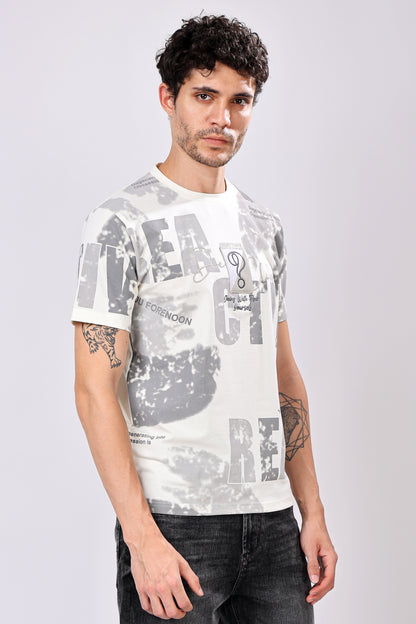 Stylox Men’s Regular Fit Round Neck Half Sleeve Printed T-Shirt | Casual Cotton Graphic Tee for Daily Wear