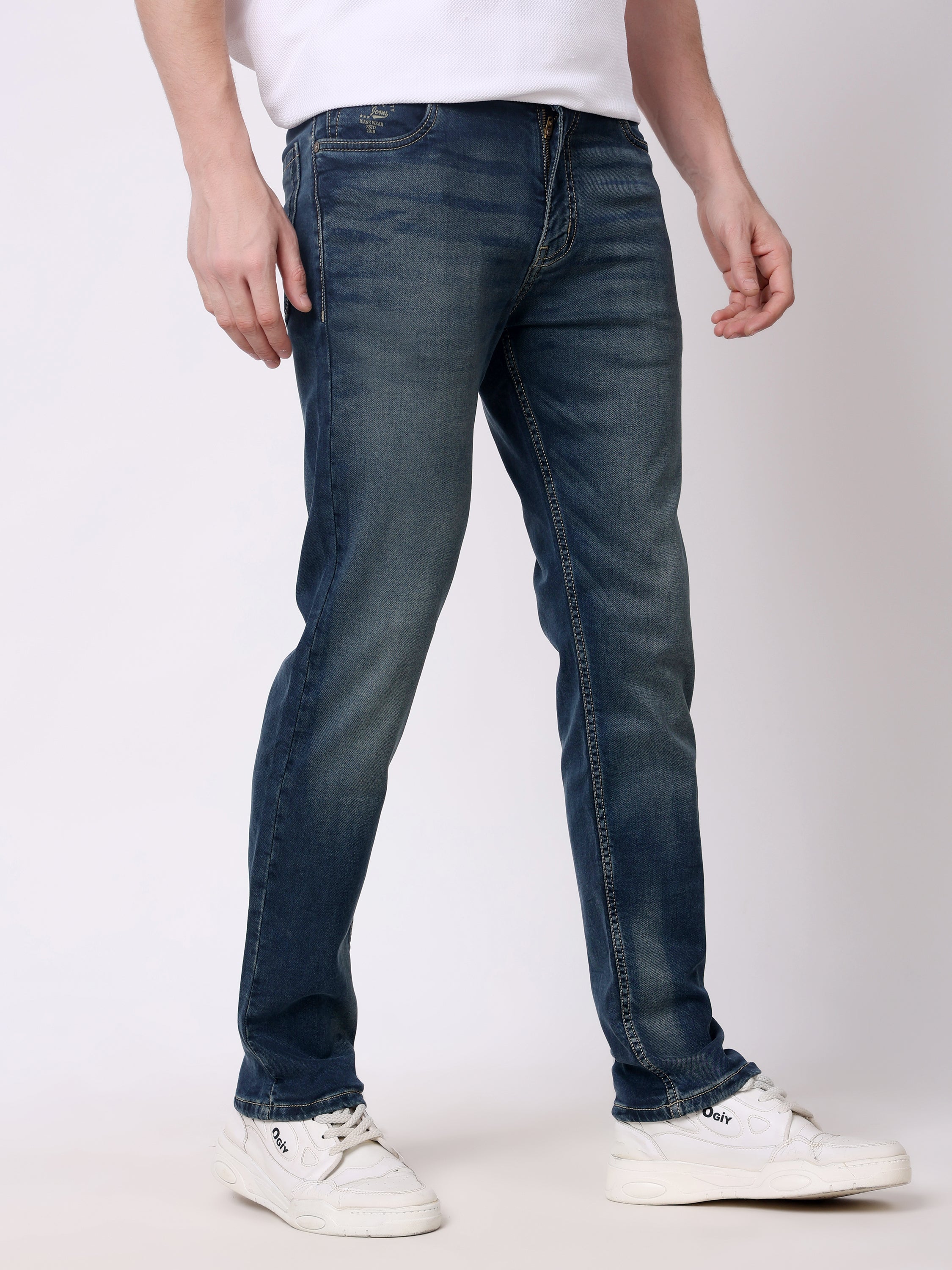 Stylox Men’s Stretchable Slim Fit Casual Denim Jeans - Stylox