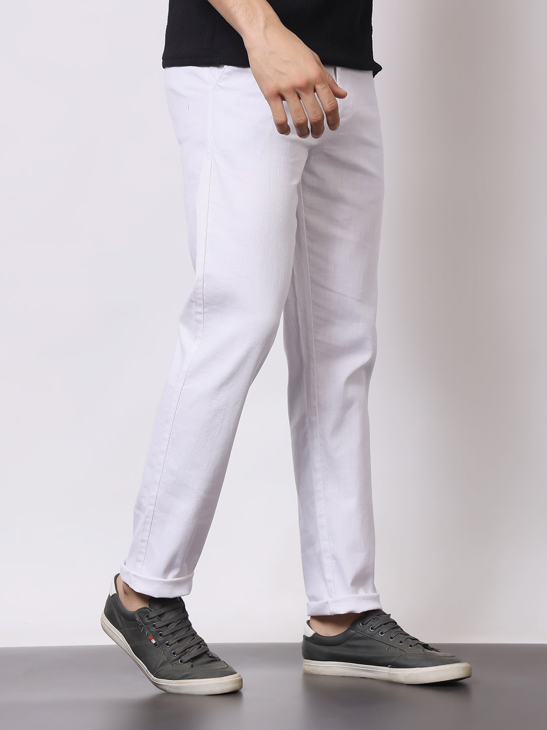 Stylox Men’s Premium Regular Fit Cotton Trousers – Casual &amp; Formal Pants | Breathable Everyday Wear - Stylox