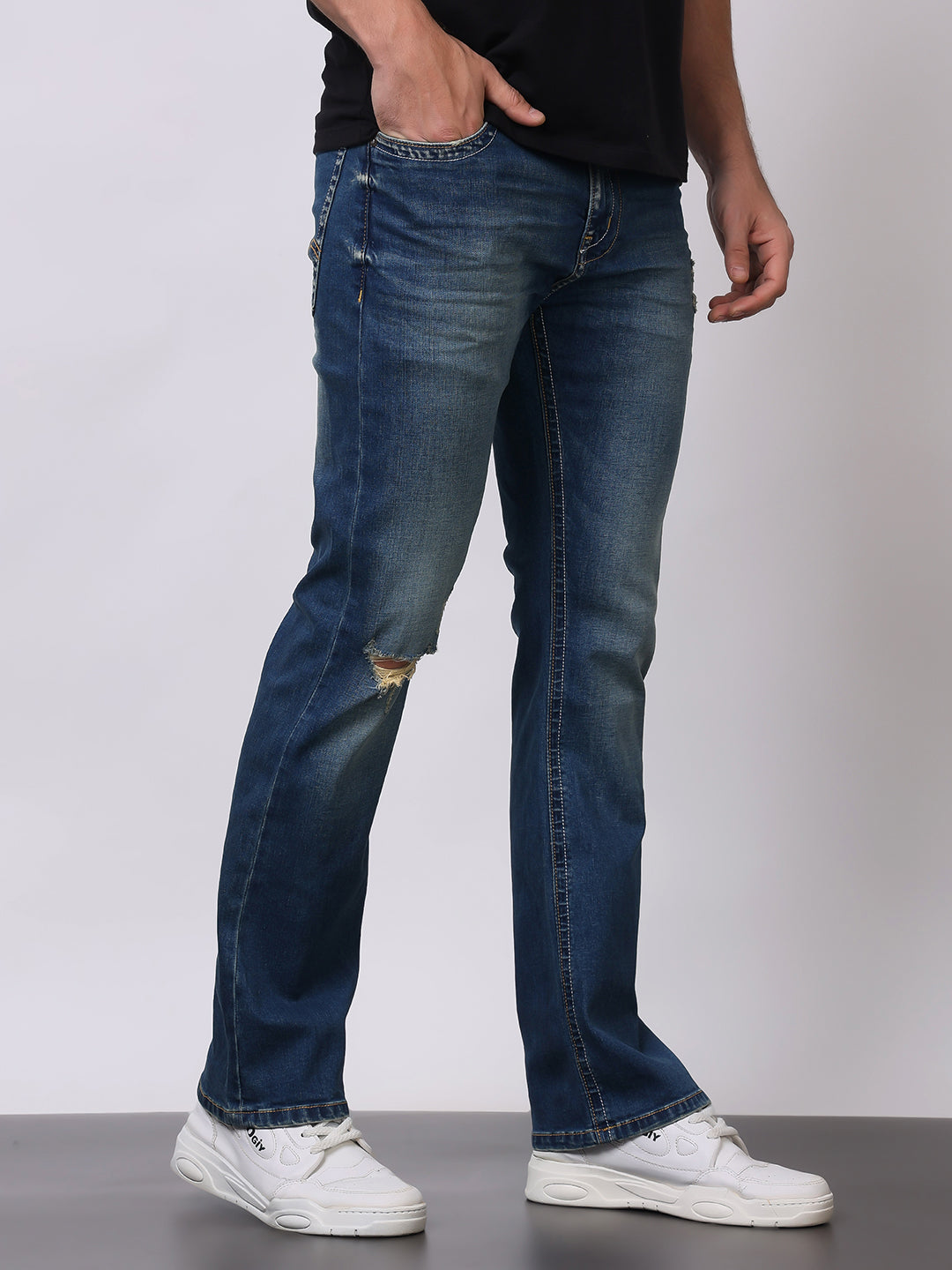 Stylox Men’s Bootcut Fit Jeans – Classic Flared Denim with Modern Comfort - Stylox
