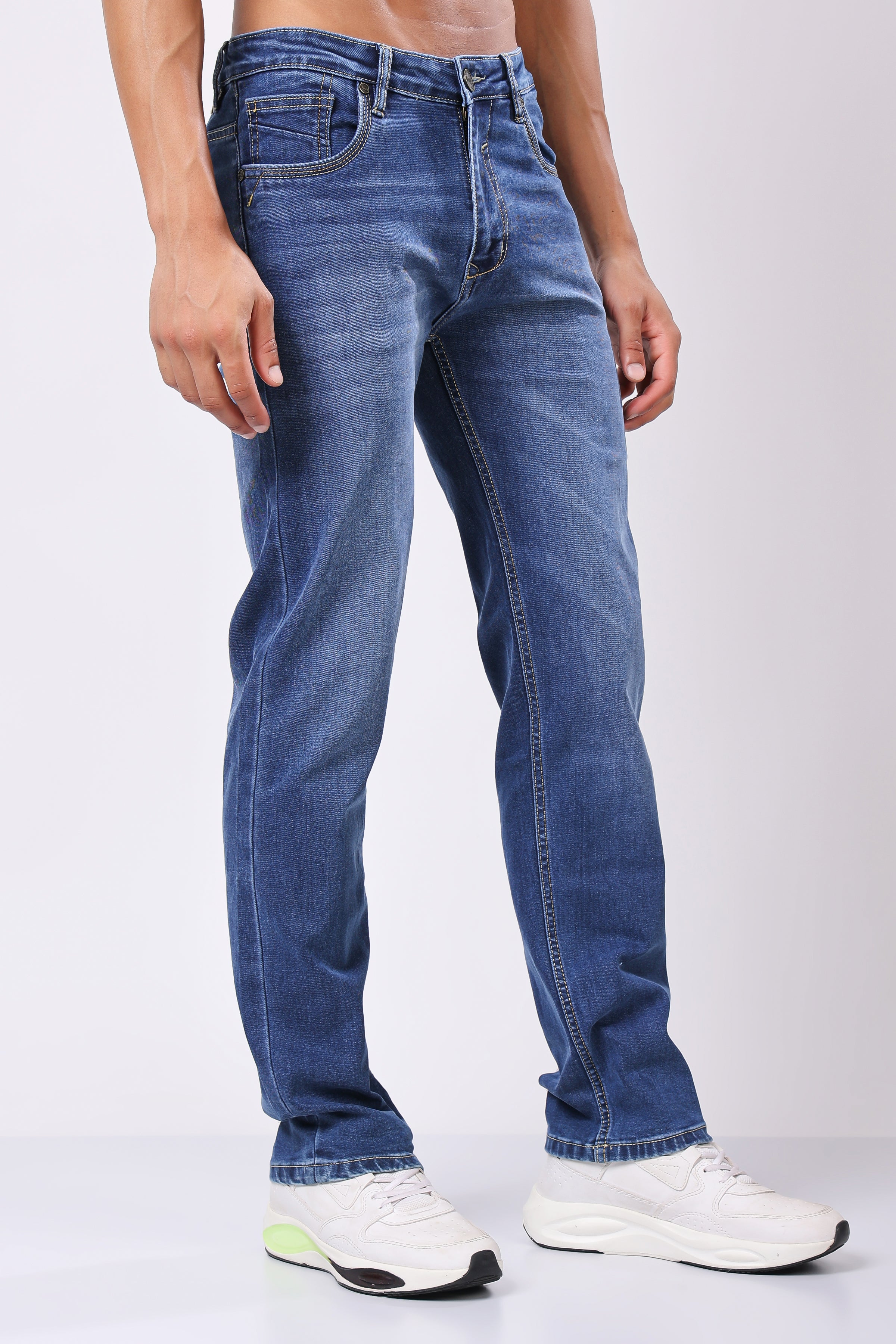 Stylox Comfort Fit Jeans for Men's | Dark Blue, Light Blue, Mid Light Blue &  Mid Dark Blue |