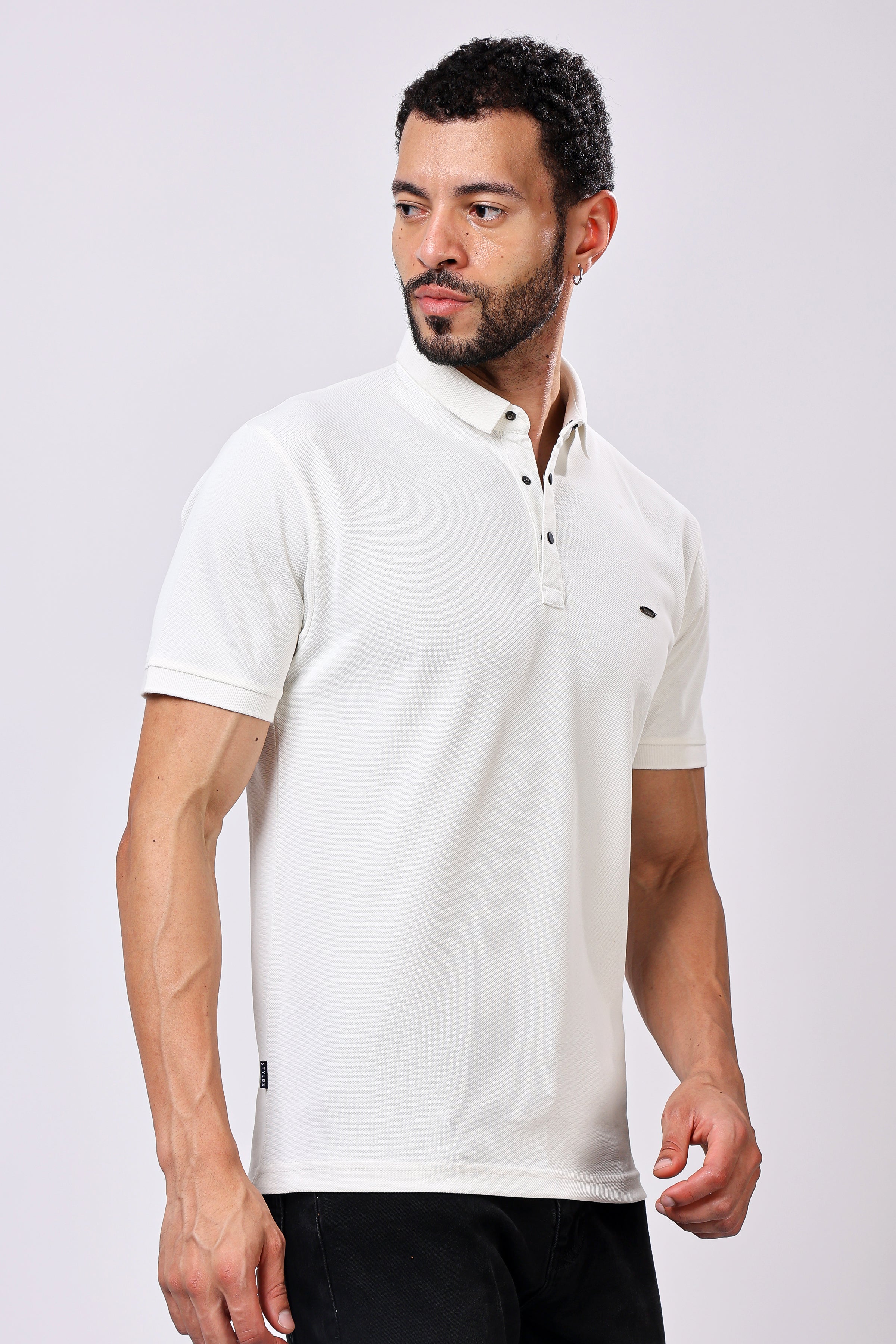 Stylox Solid Polo T-Shirt For Men - Stylox