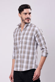 Stylox Men Slim Fit Checkered Casual Shirt