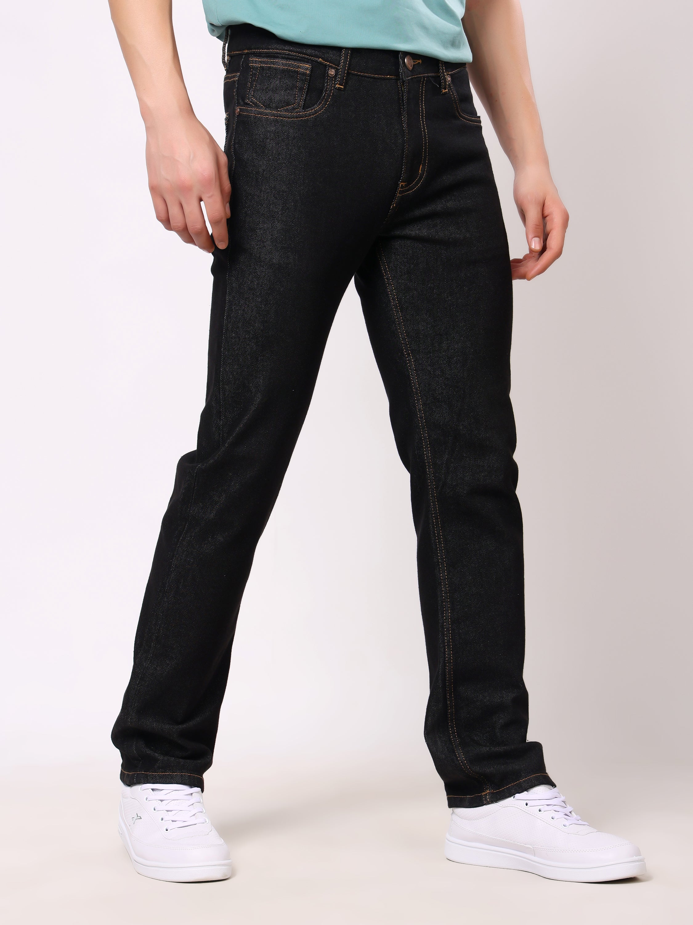 Stylox Men’s Comfort Fit No-Fade Stretchable Denim Jeans