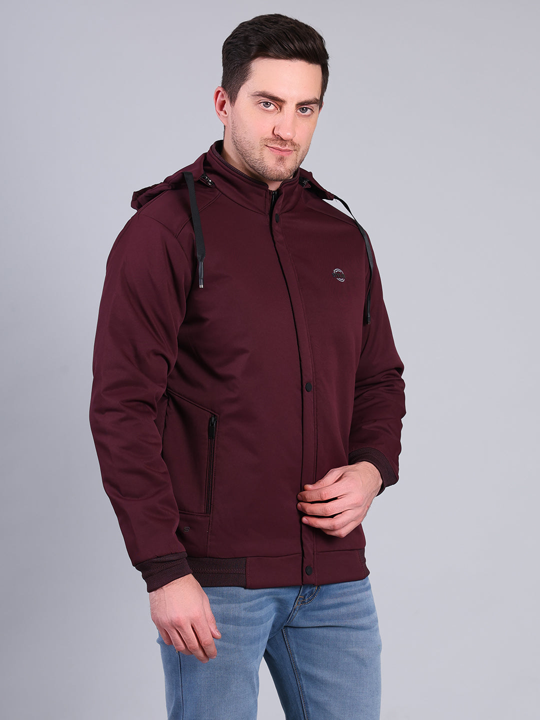 Stylox Men’s Winter Jacket with Hood | Warm Padded Jacket | Stylish Casual Outerwear