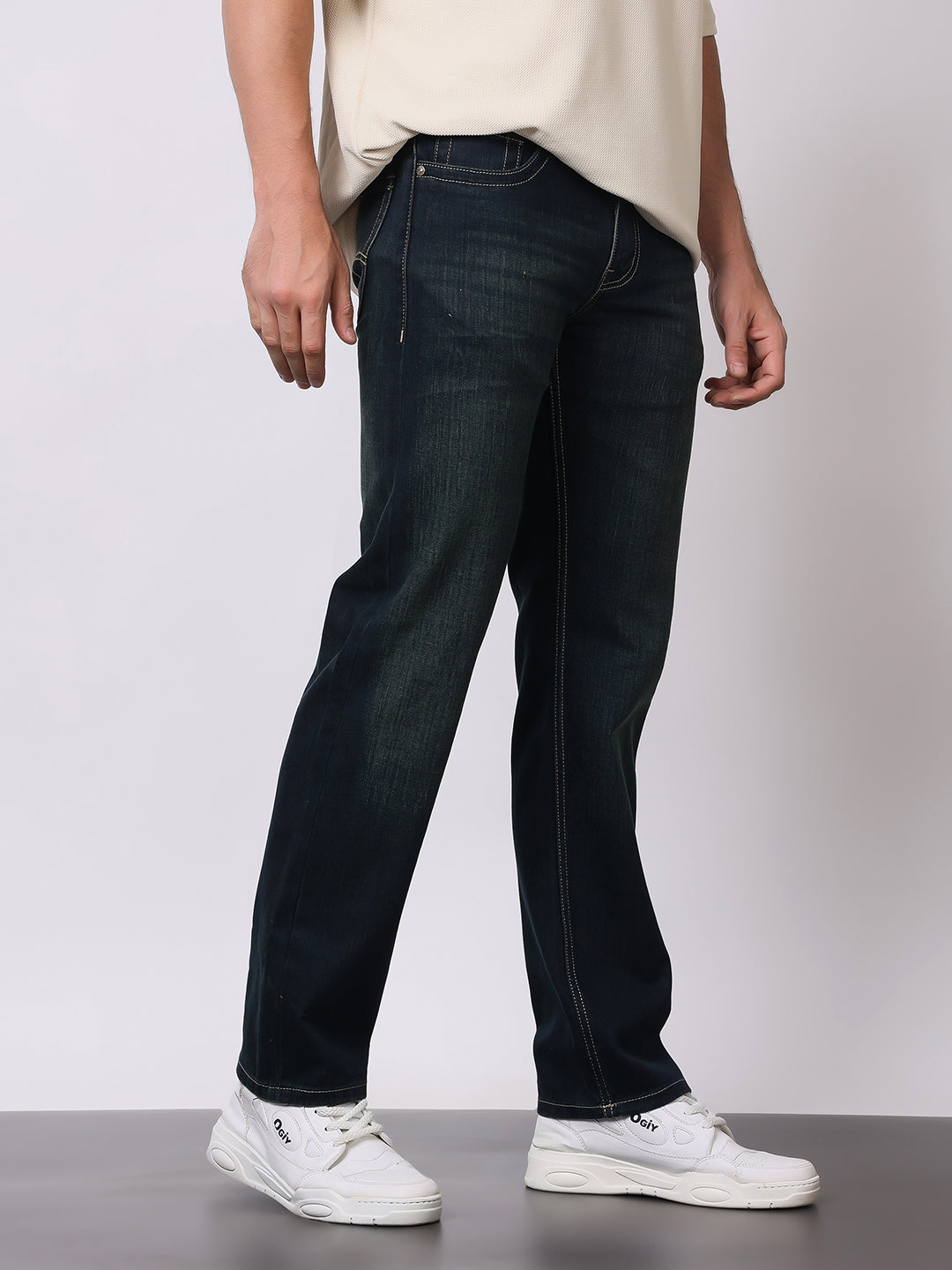 Stylox Men’s Comfort Fit Denim Jeans | Stylish Mid-Rise Jeans | Perfect for Work & Weekend Wear - Stylox