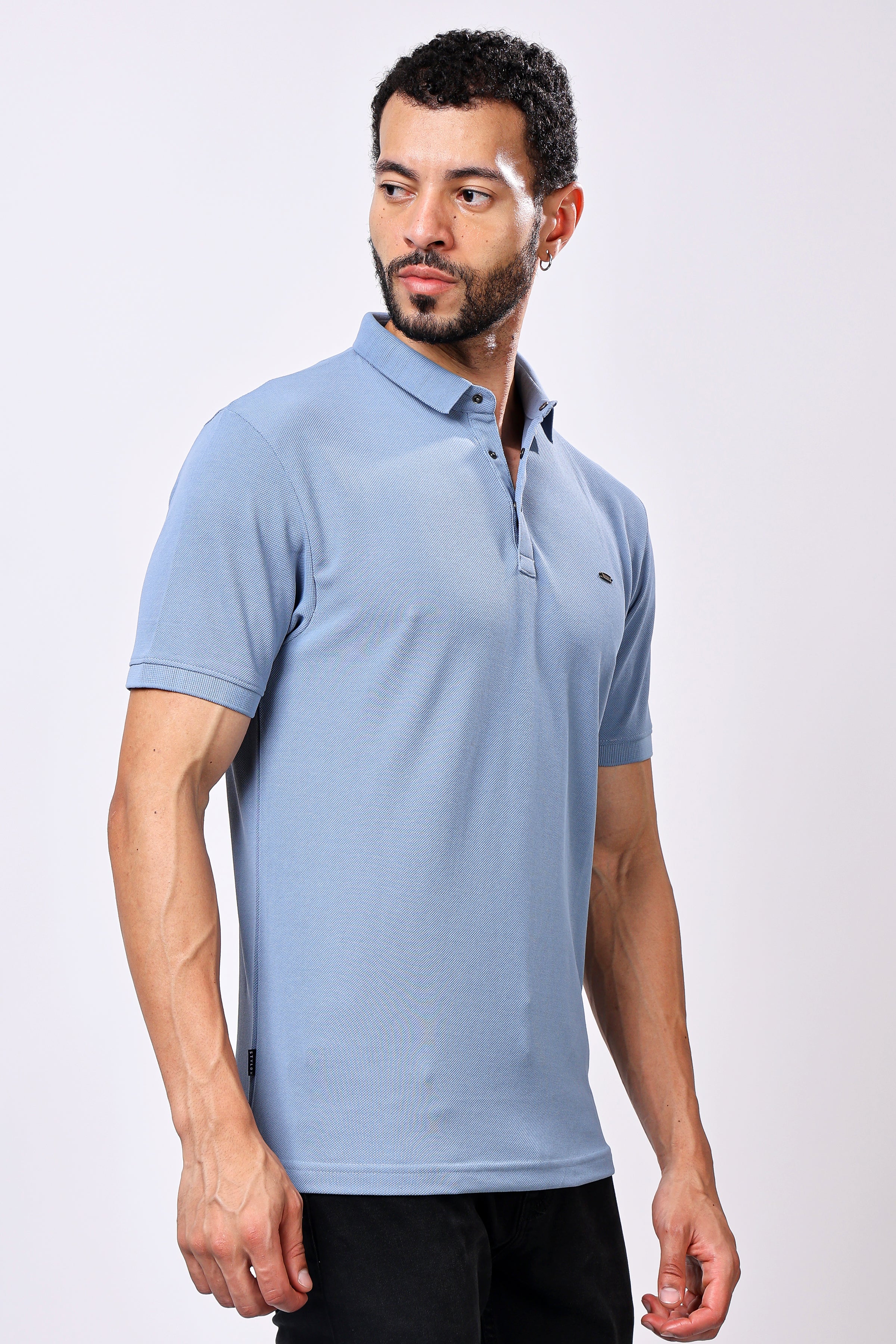 Stylox Solid Polo T-Shirt For Men - Stylox