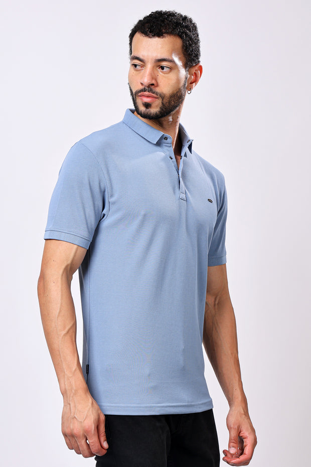 Stylox Solid Polo T-Shirt For Men