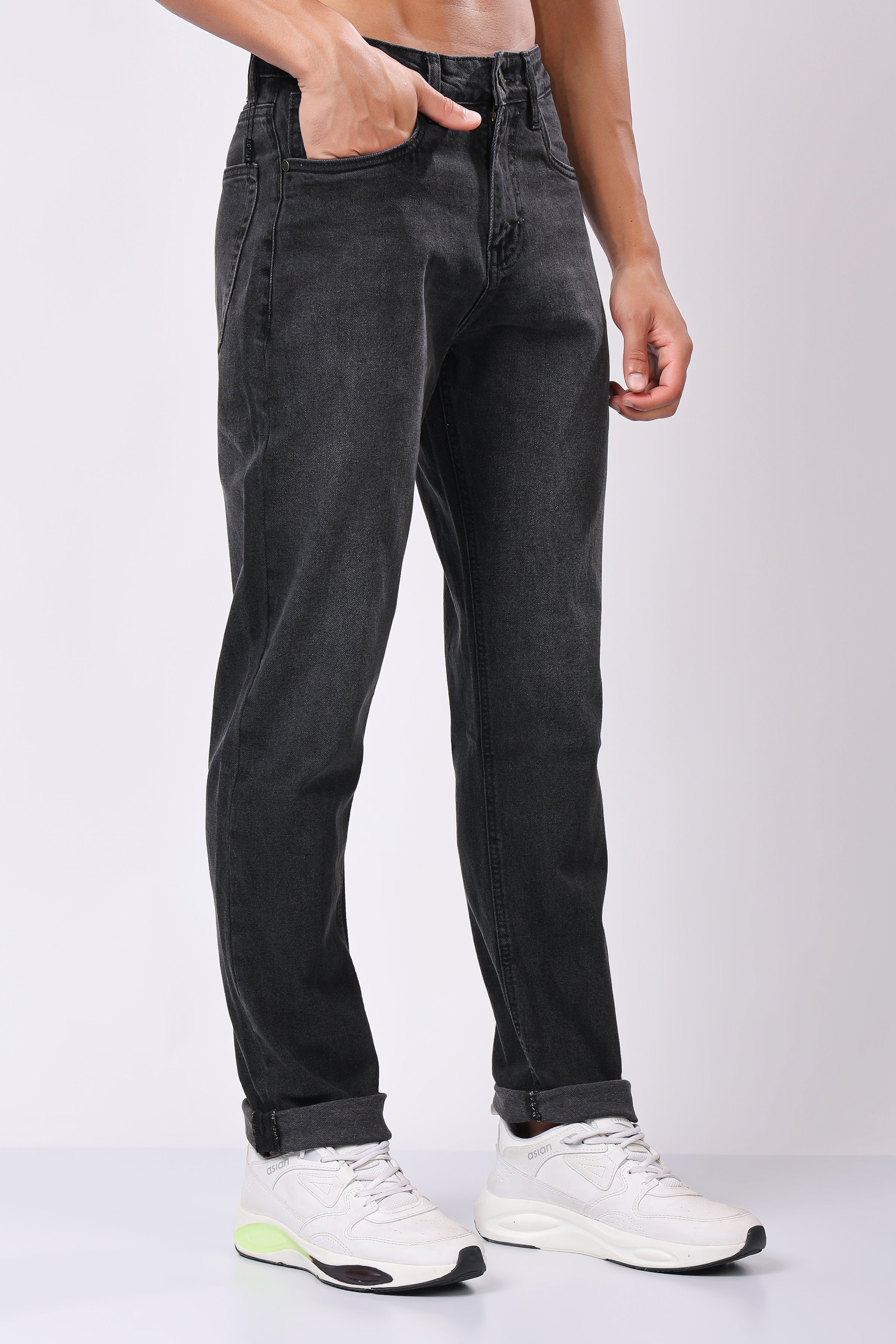 Stylox Relaxed Fit Men's Denim Jeans - Grey, Dark Grey, Mid Grey, Fossil Grey | J-022 - Stylox
