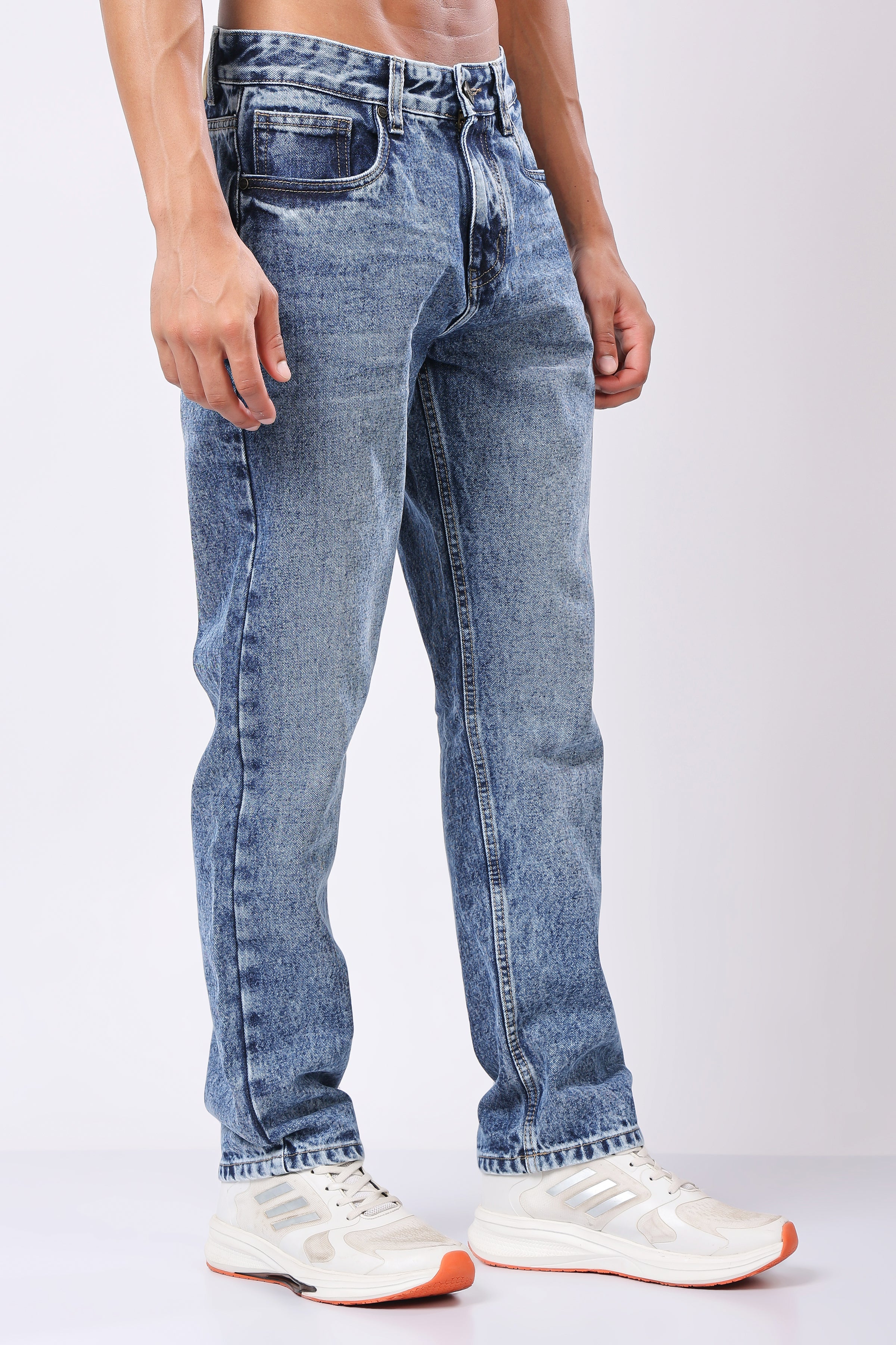 Stylox Relaxed Fit Jeans for Men | Dark Blue, Light Blue, Greenish Blue |