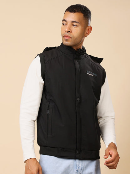 Stylox Sleeveless Solid Men’s Jacket | Lightweight Zip-Up Casual &amp; Sportswear Jacket