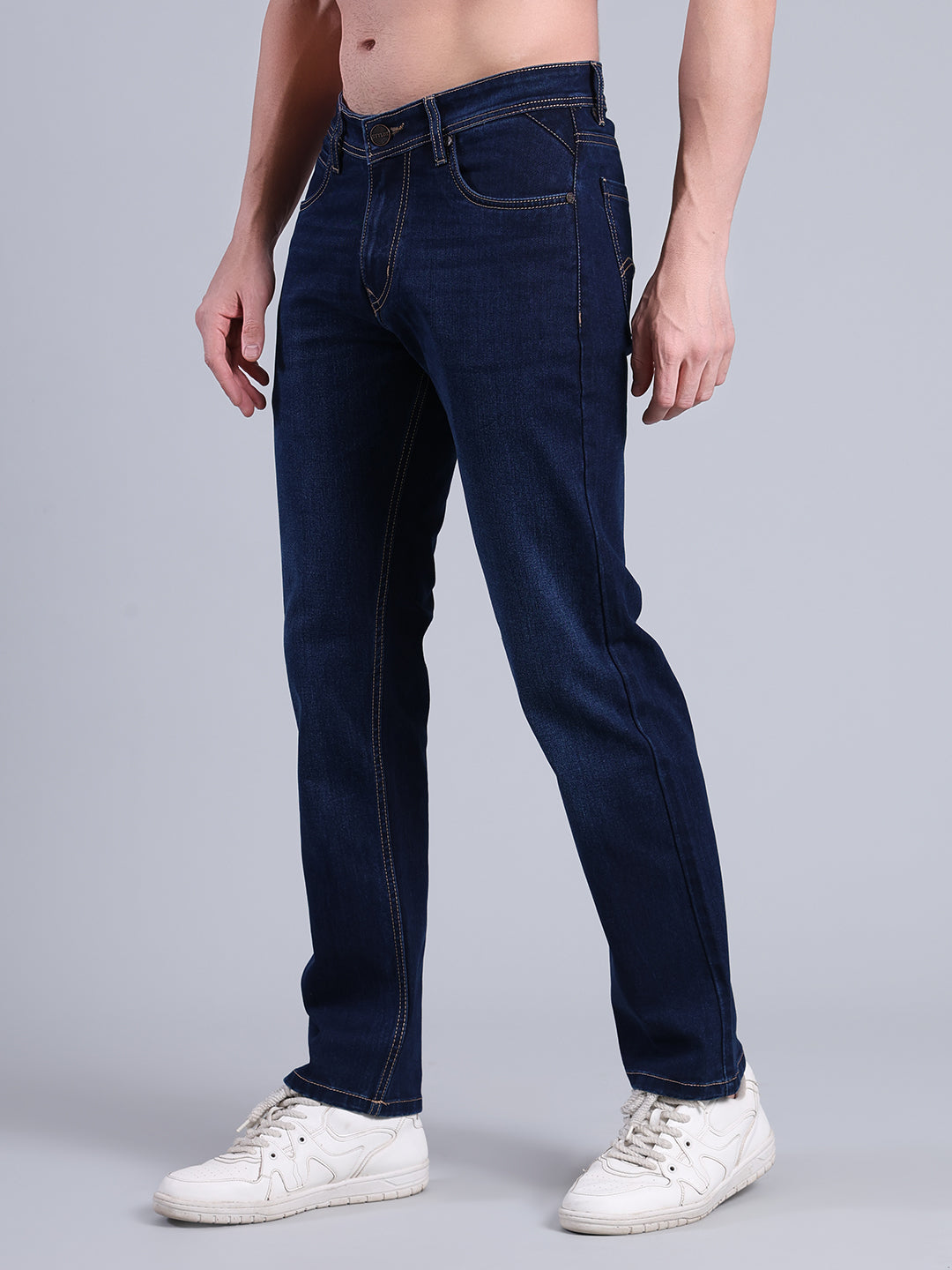 Stylox Men’s Straight Fit Jeans | Classic Denim Jeans for Men | Mid-Rise Everyday Casual Wear Jeans