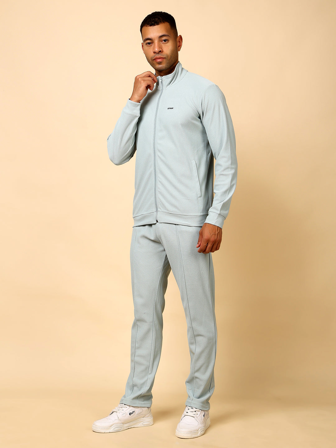 Stylox Men’s Solid Tracksuit – Stylish Full Set for Sports, Gym & Casual Wear - Stylox