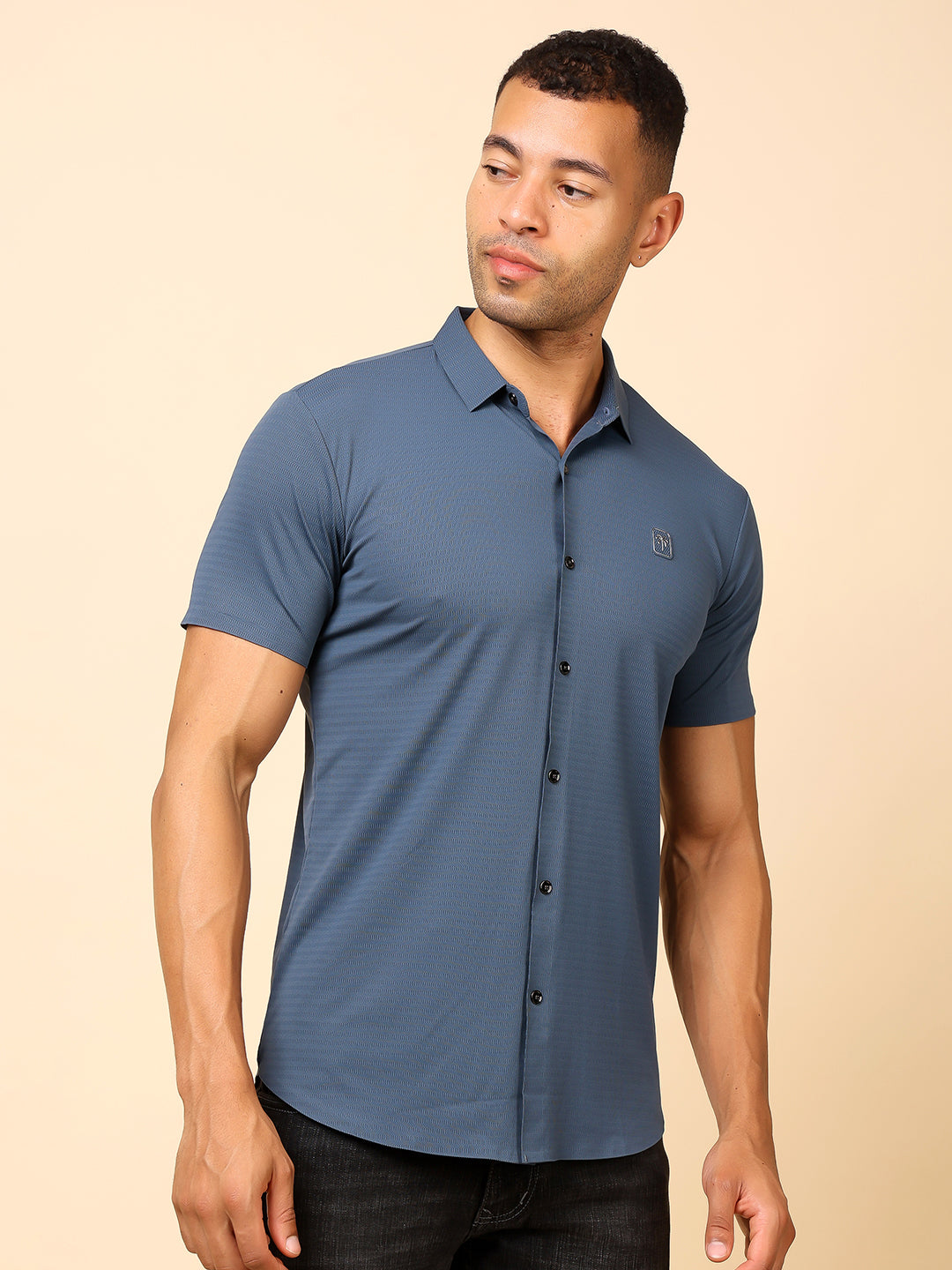 Men's Regular Fit Cotton Blend Shirt | Stylish & Party Wear - Stylox