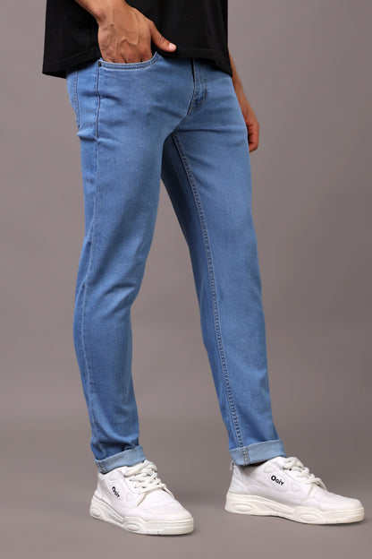 Stylox Men’s Slim Fit Mid-Rise Casual Jeans