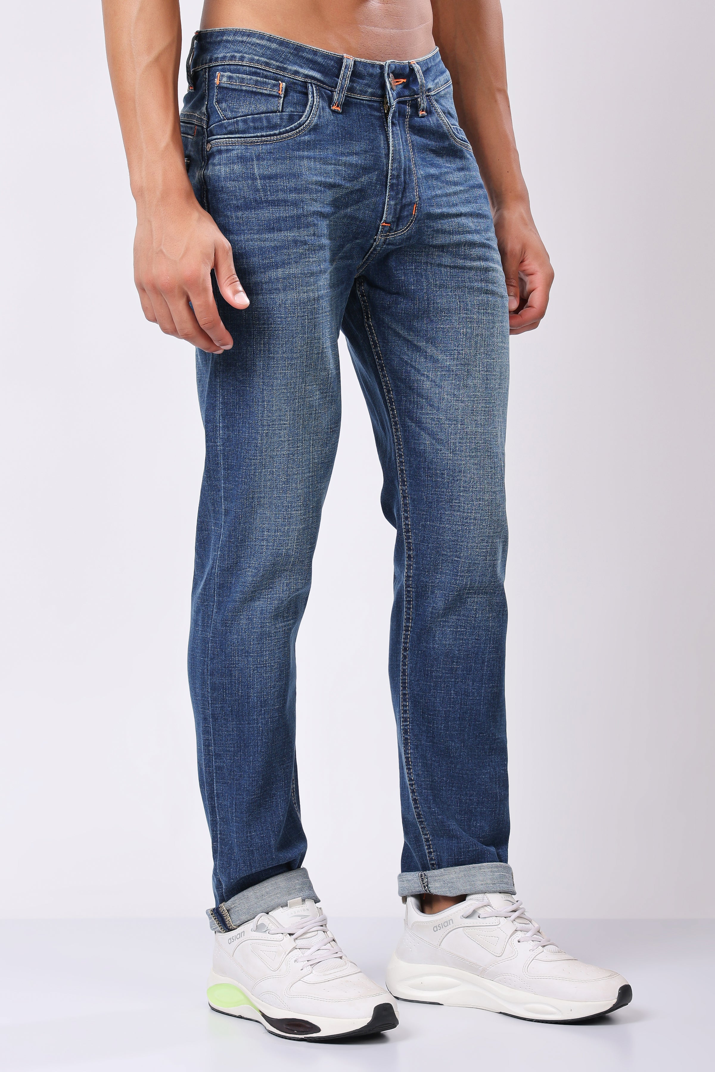 Stylox Redefine Slim Fit Men's Denim Jeans -  Dark Blue, Light Blue, Mid Dark Blue |
