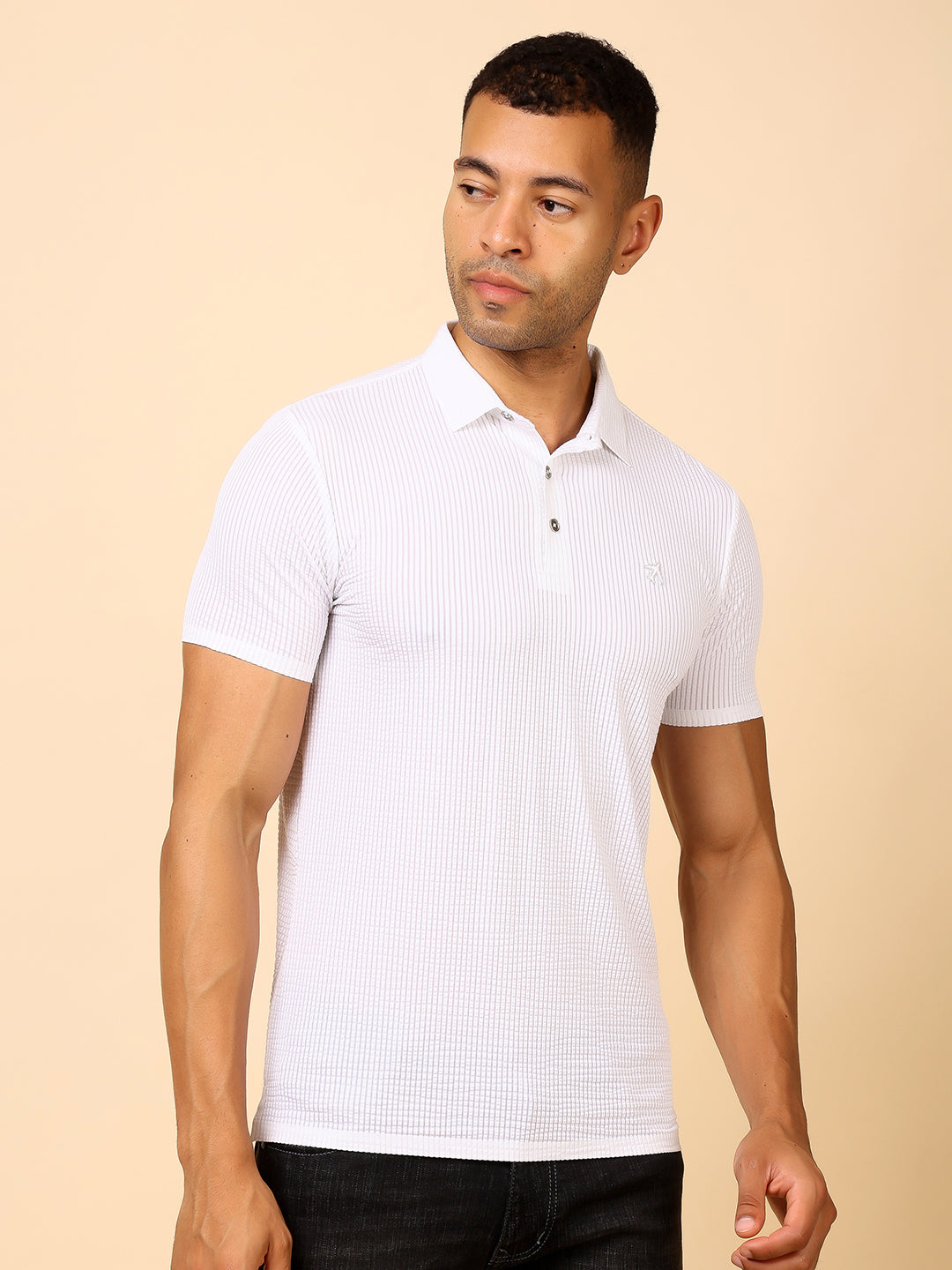 Stylox Premium Stretchable Solid Slim Fit Polo T-Shirt – Comfort Meets Style - Stylox