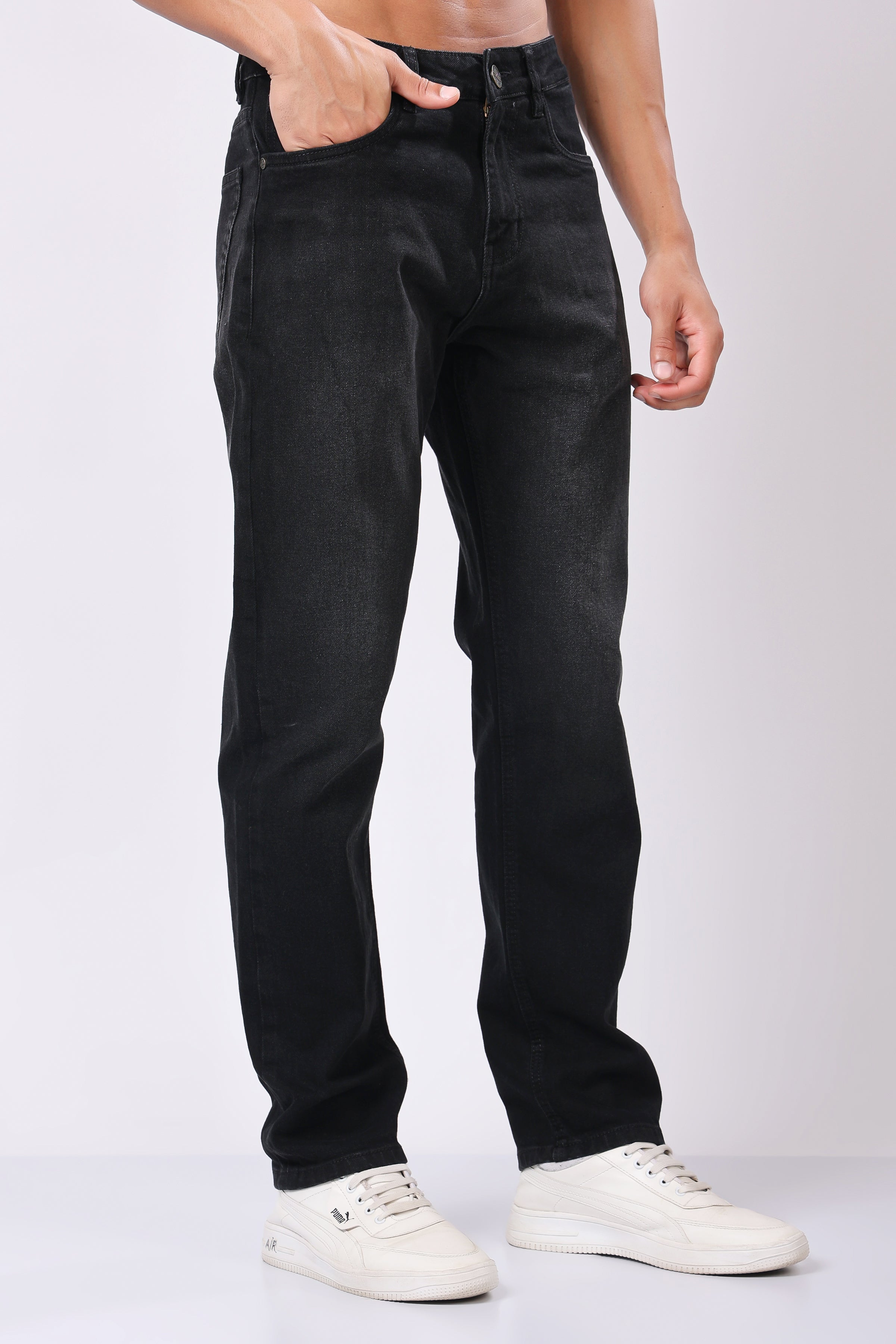 Stylox Relaxed Fit Men's Denim Jeans - Grey, Dark Grey, Mid Grey, Fossil Grey | J-022 - Stylox