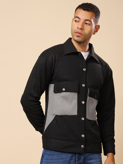 Stylox Men’s Shacket with Button Closure – Stylish Shacket for Every Season