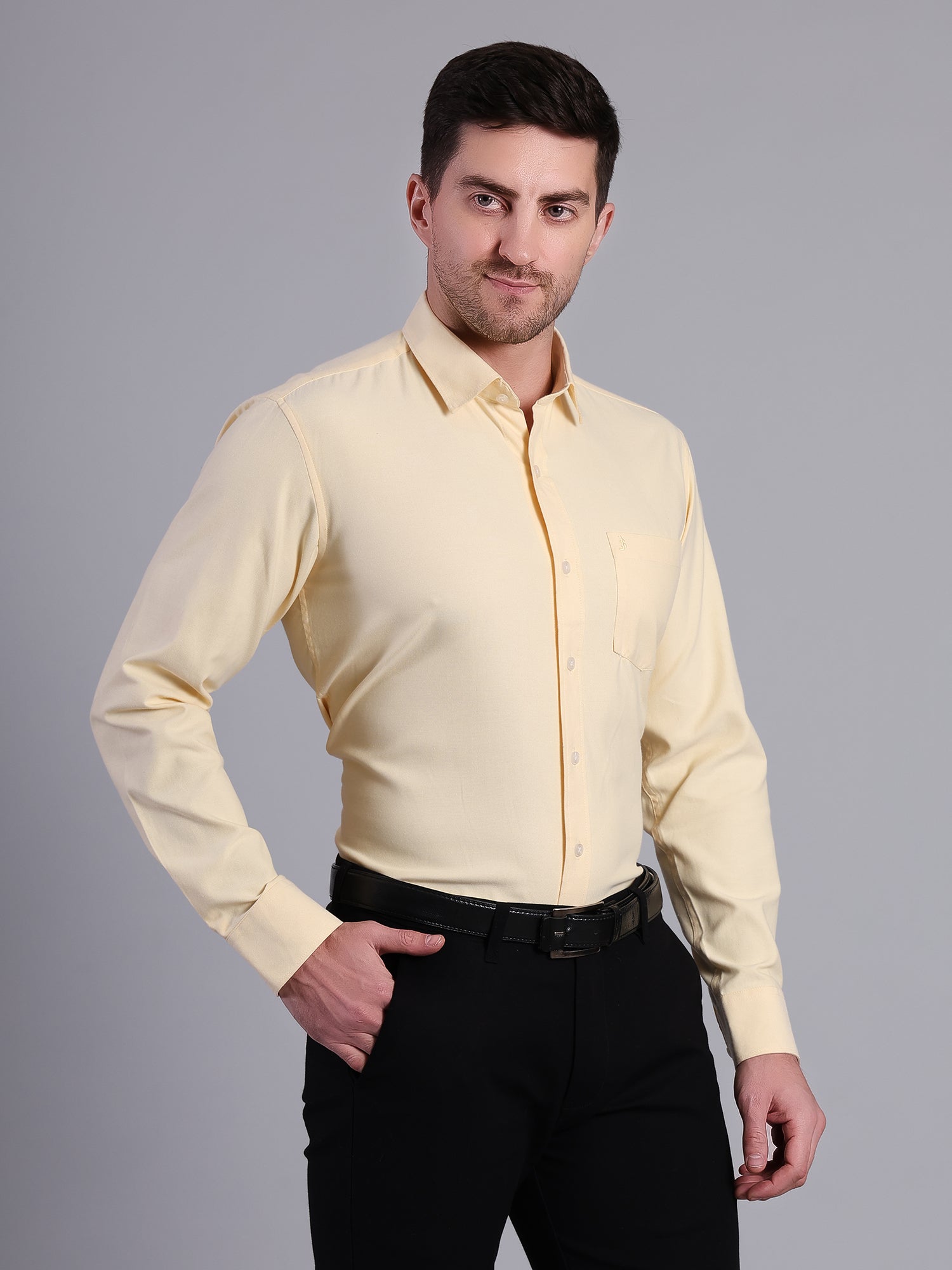 Men's Regular Fit Cotton Shirt | Office & Party Wear - Stylox