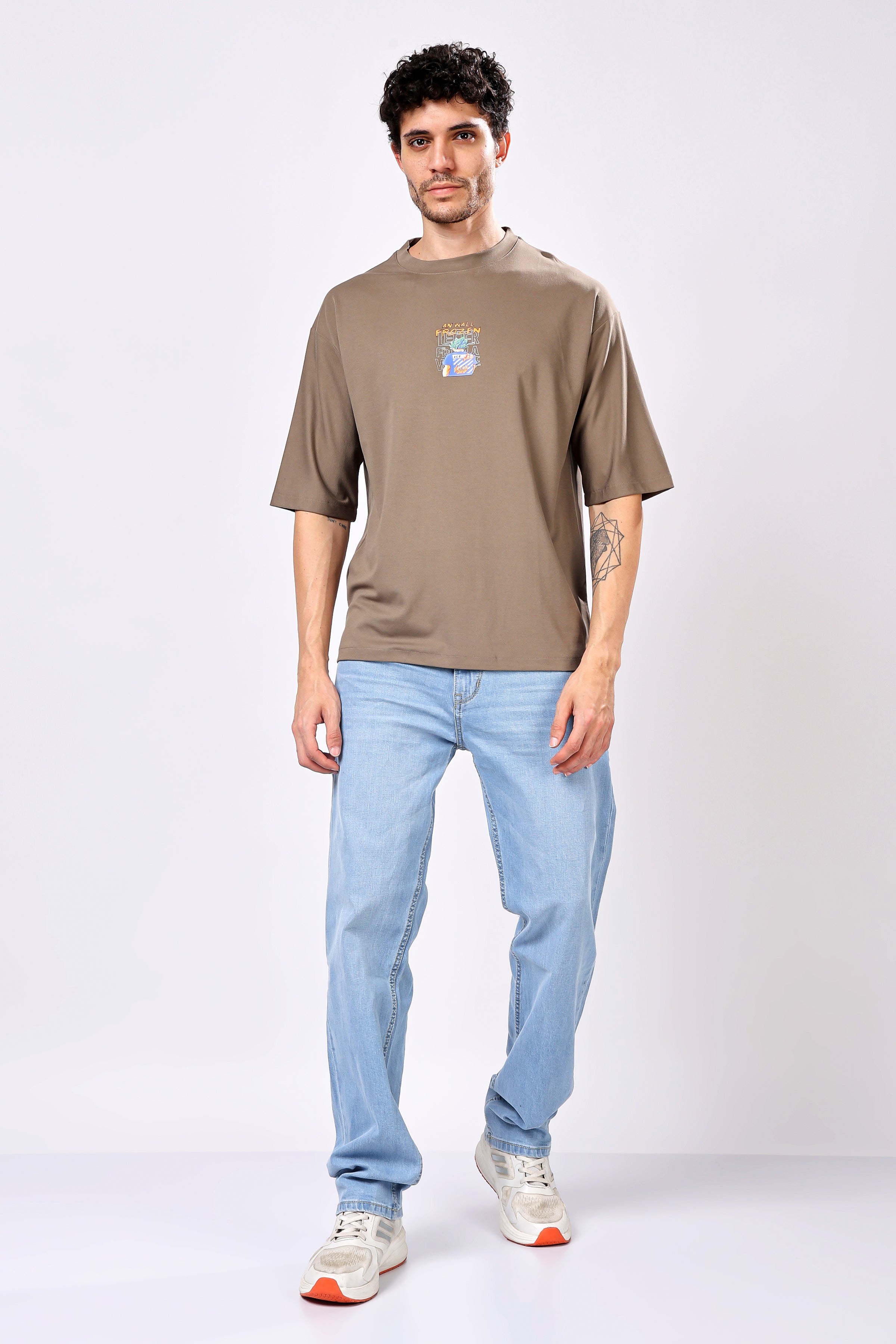 Stylox Men’s Oversized Round Neck Half Sleeve Back Printed T-Shirt | Premium Cotton Loose Fit Graphic Tee for Streetwear &amp; Casual Style