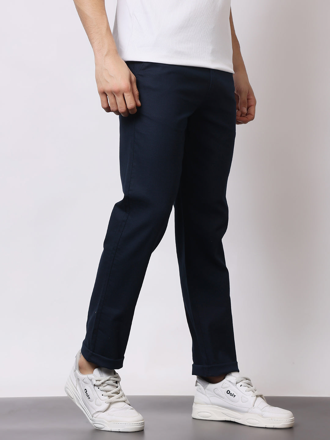 Stylox Men’s Premium Regular Fit Cotton Trousers – Casual &amp; Formal Pants | Breathable Everyday Wear - Stylox